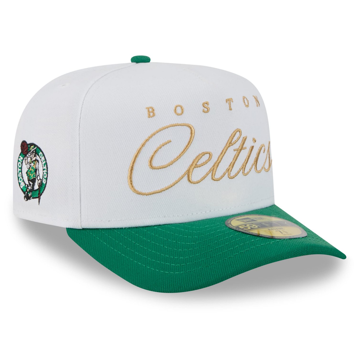 New Era Kelly Green Boston Celtics 2025 NBA Draft A-Frame 59FIFTY Fitted Hat - view number 1