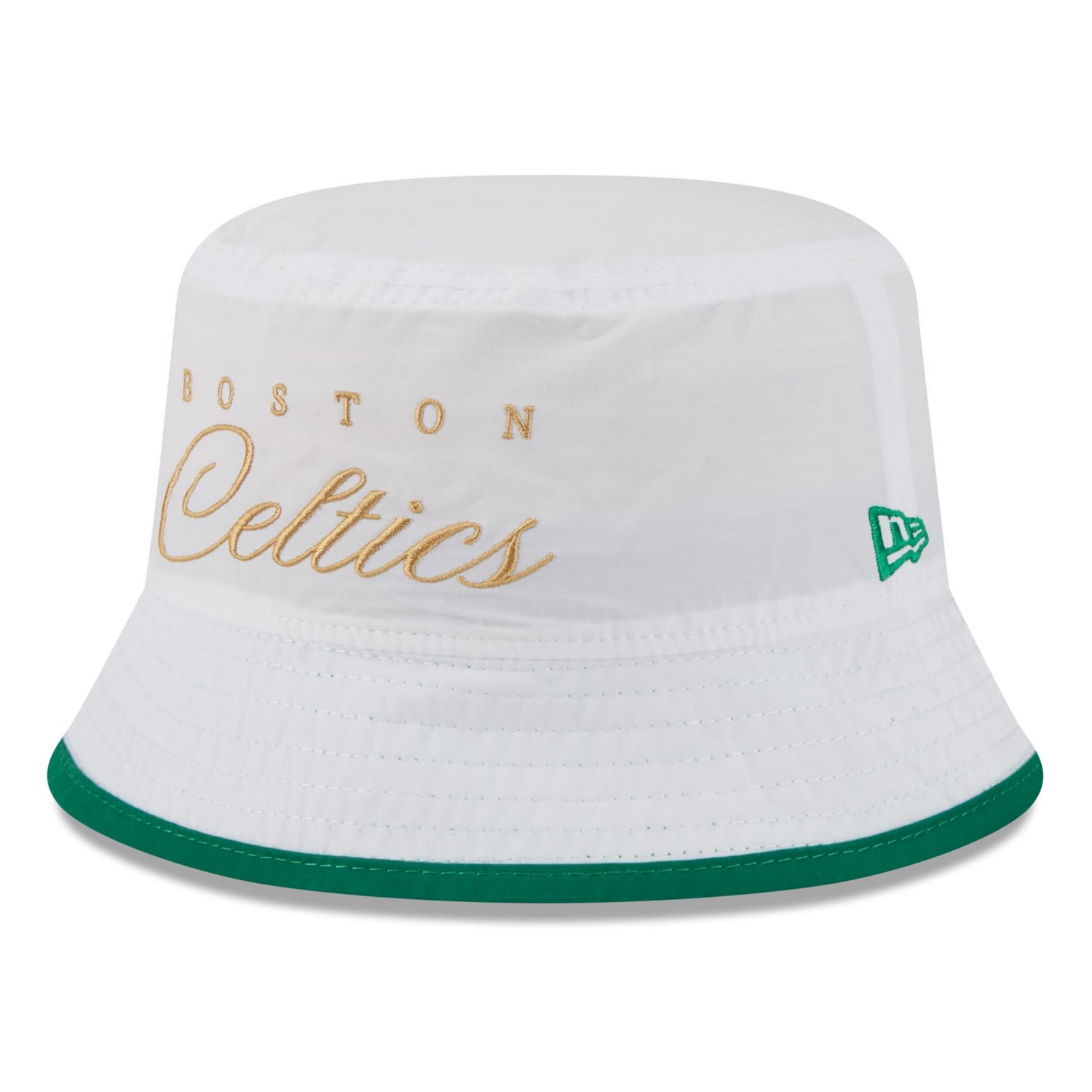 New Era Kelly Green Boston Celtics 2025 NBA Draft Nylon Bucket Hat - view number 3