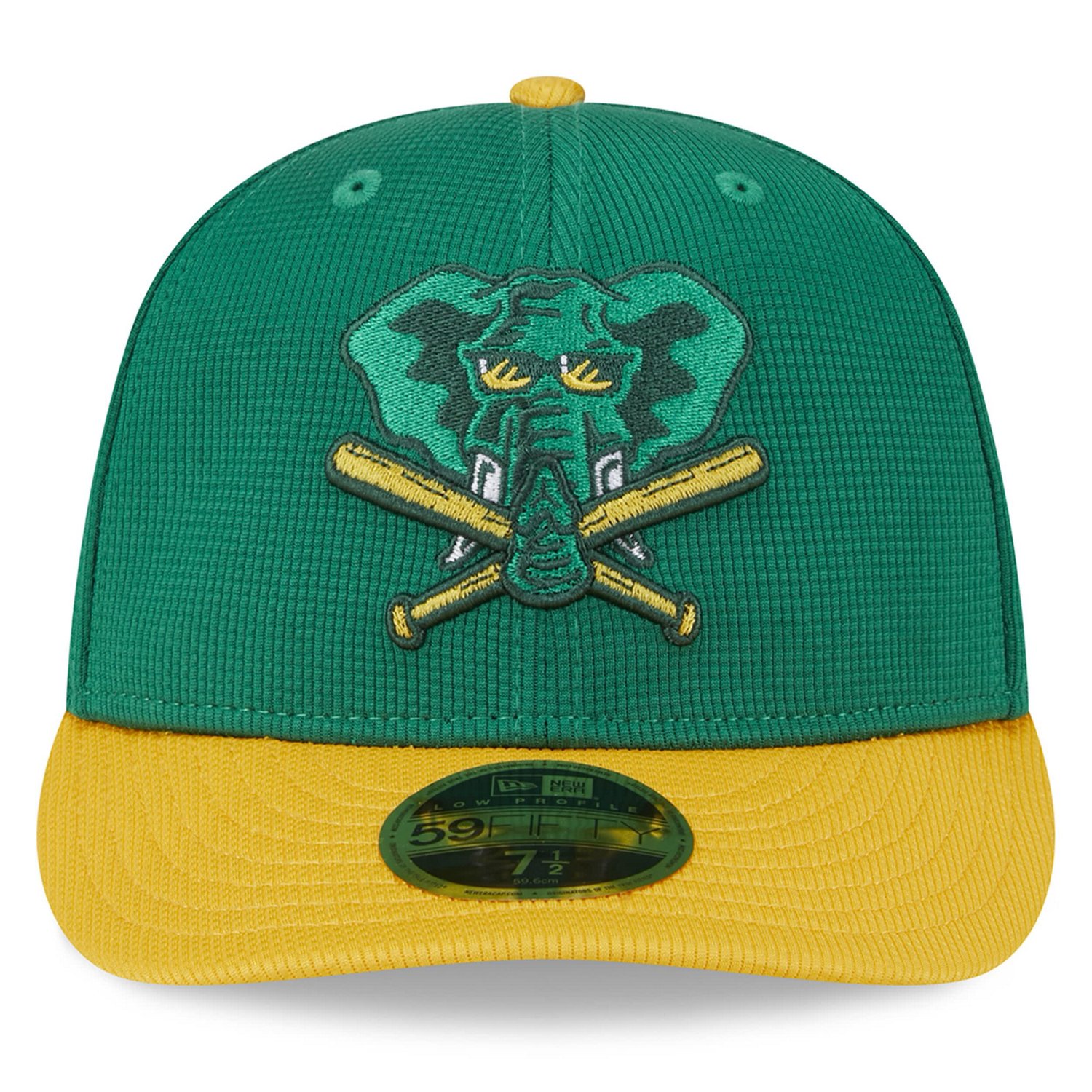 New Era Kelly Oakland Athletics 2024 Batting Practice Low Profile 59FIFTY Fitted Hat                                             - view number 2