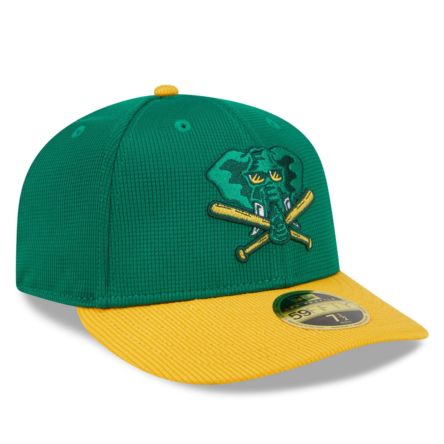 New Era Kelly Oakland Athletics 2024 Batting Practice Low Profile 59FIFTY Fitted Hat                                             - view number 3