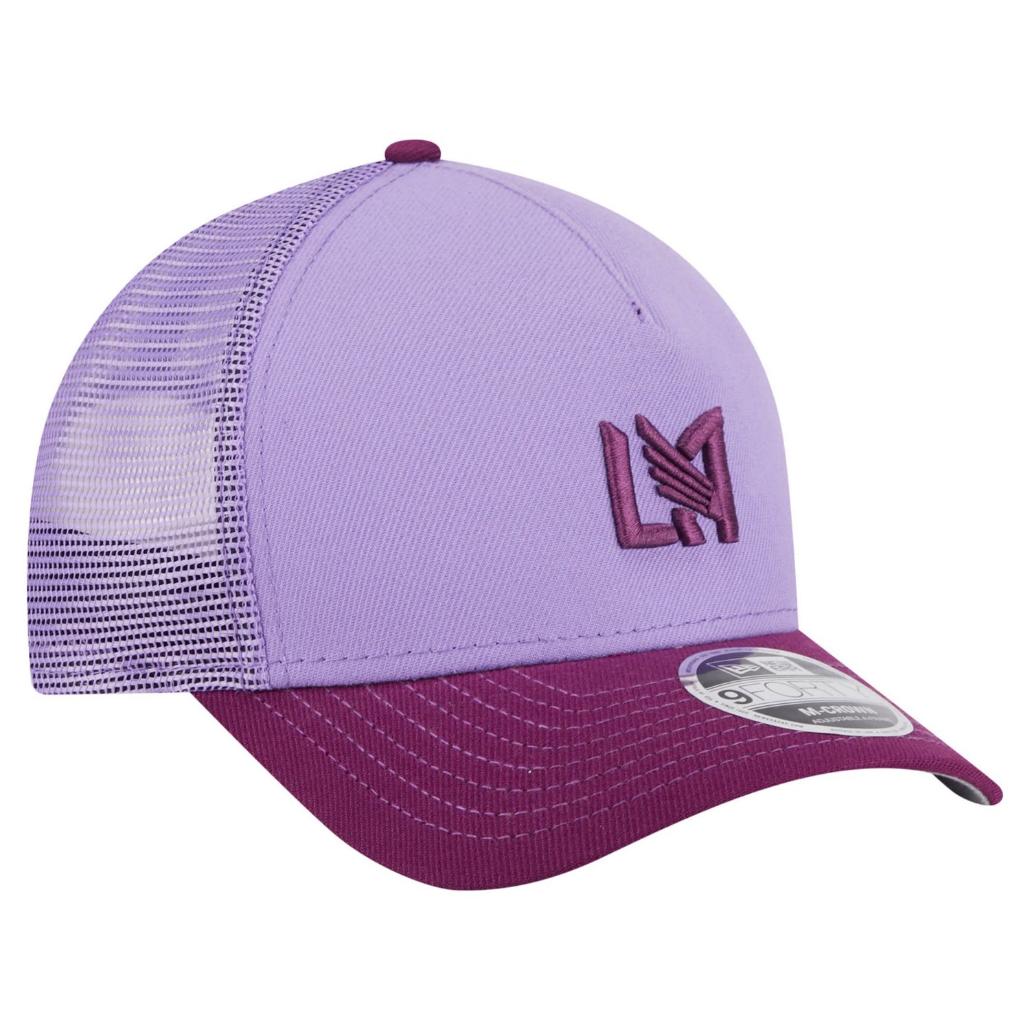 New Era LAFC Color Pack 9FORTY A-Frame Adjustable Trucker Hat - view number 3