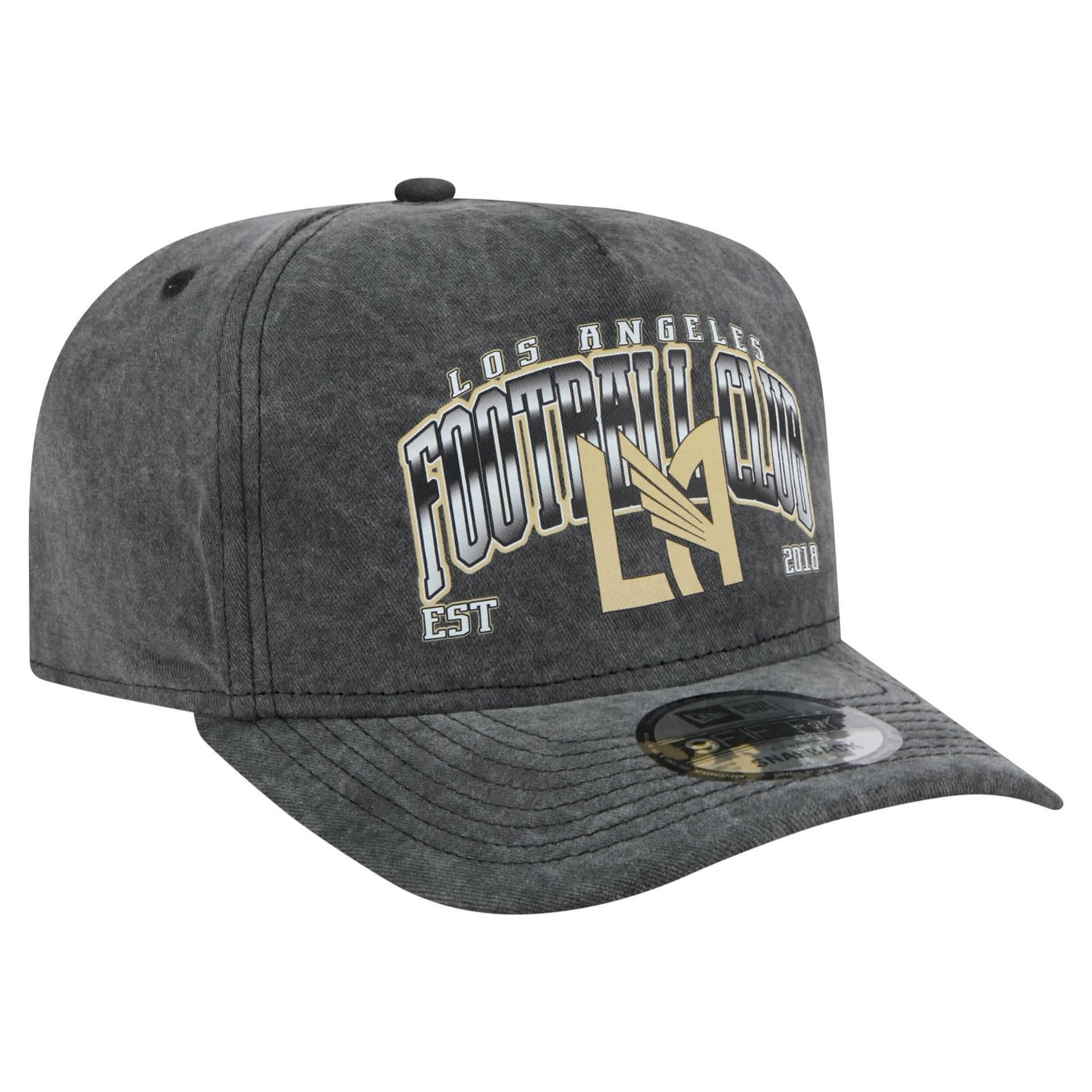 New Era LAFC Washed 9FIFTY A-Frame Adjustable Hat - view number 3