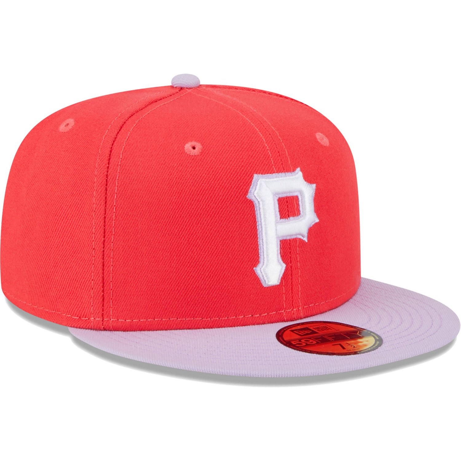 New Era /Lavender Pittsburgh Pirates Spring Color Two-Tone 59FIFTY Fitted Hat                                                    - view number 3