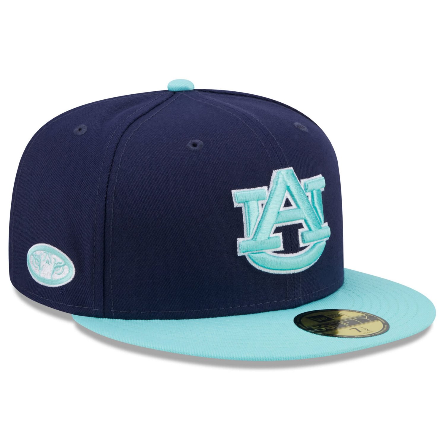 New Era /Light Blue Auburn Tigers 59FIFTY Fitted Hat