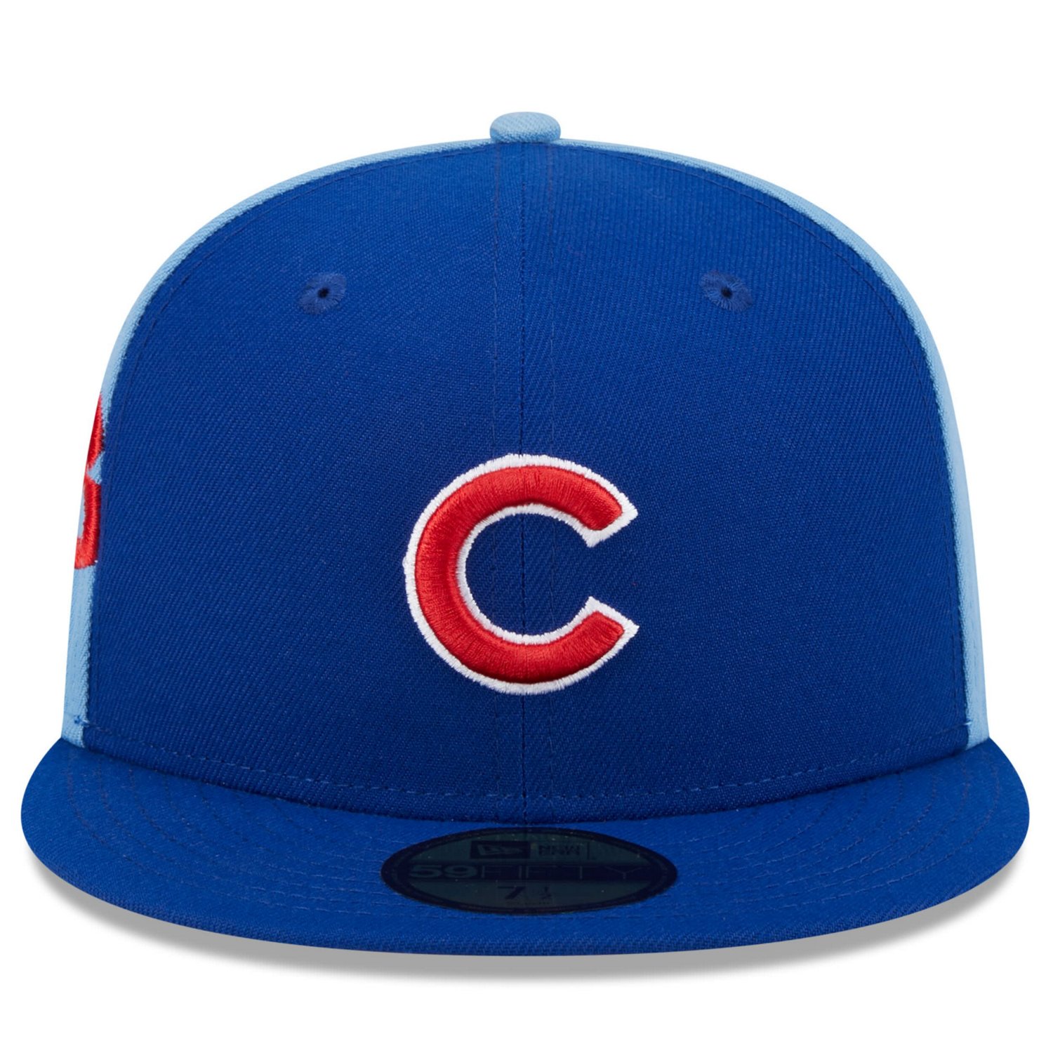 New Era /Light Blue Chicago Cubs Gameday Sideswipe 59FIFTY Fitted Hat                                                            - view number 2