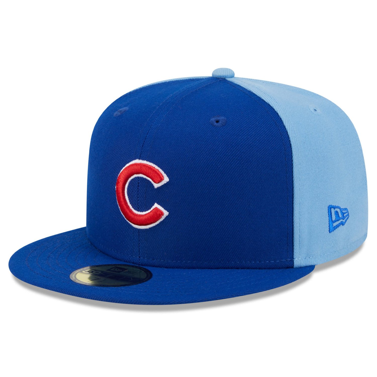 New Era /Light Blue Chicago Cubs Gameday Sideswipe 59FIFTY Fitted Hat                                                            - view number 3