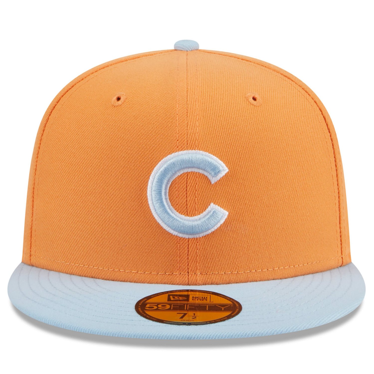 New Era Light Blue Chicago Cubs Spring Color Basic Two-Tone 59FIFTY Fitted Hat                                                   - view number 2