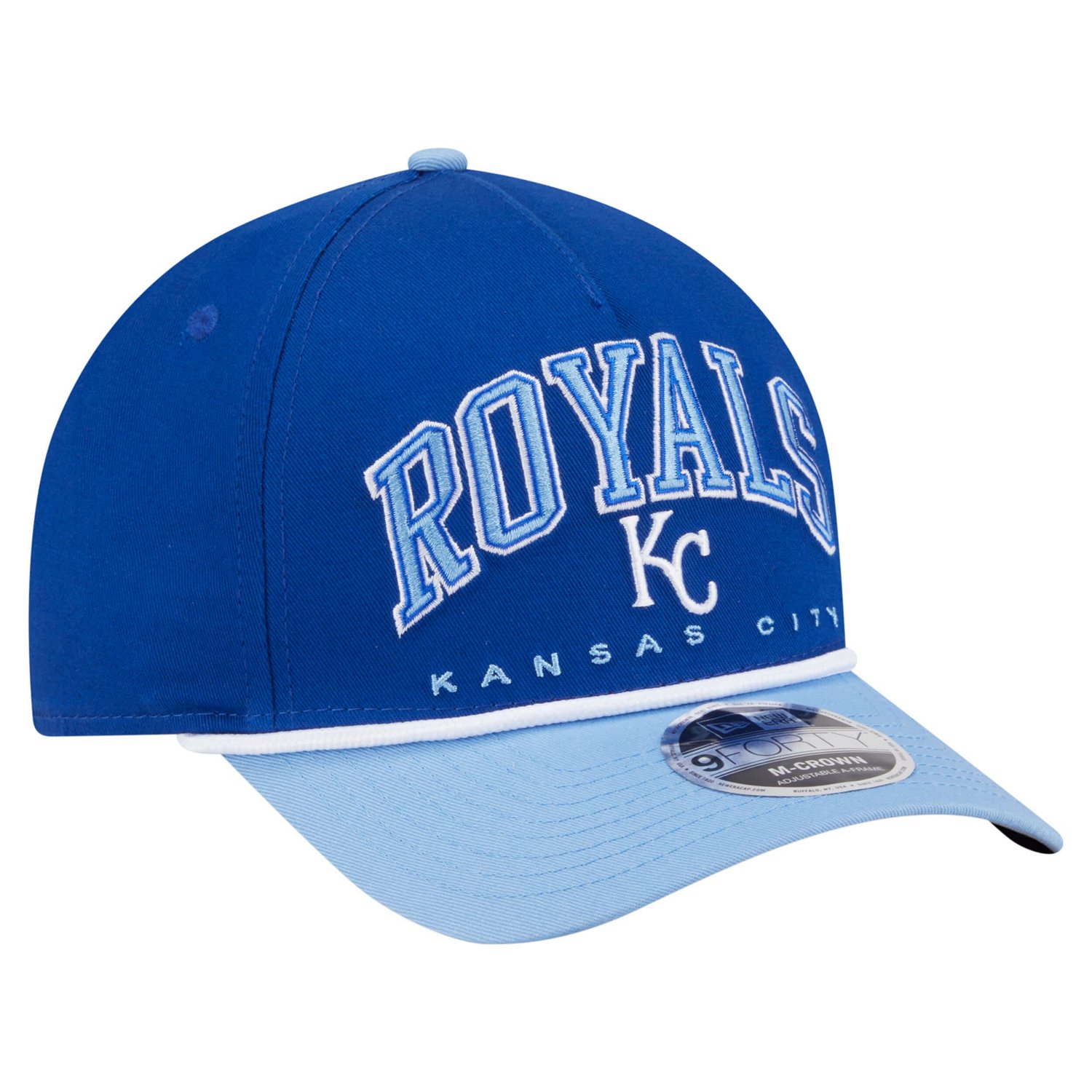 New Era Light Blue Kansas City s Arch 9FORTY A-Frame M-Crown Adjustable Hat - view number 3