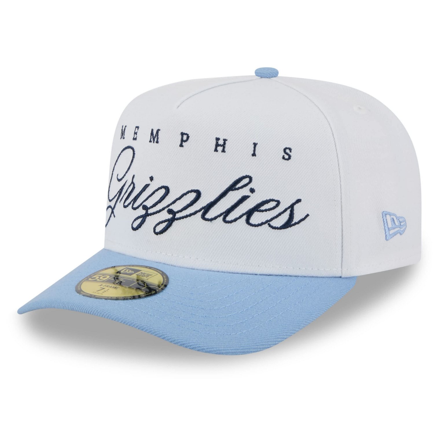 New Era Light Blue Memphis Grizzlies 2025 NBA Draft A-Frame 59FIFTY Fitted Hat