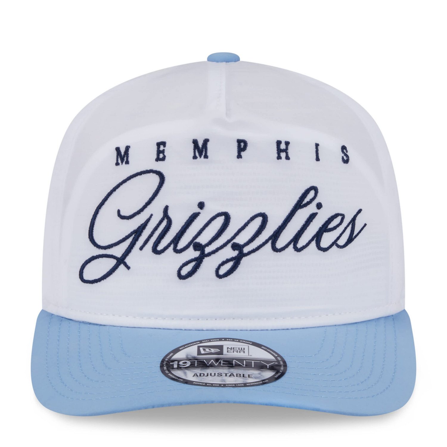 New Era Light Blue Memphis Grizzlies 2025 NBA Draft On-Stage Nylon 19TWENTY Adjustable Hat - view number 2