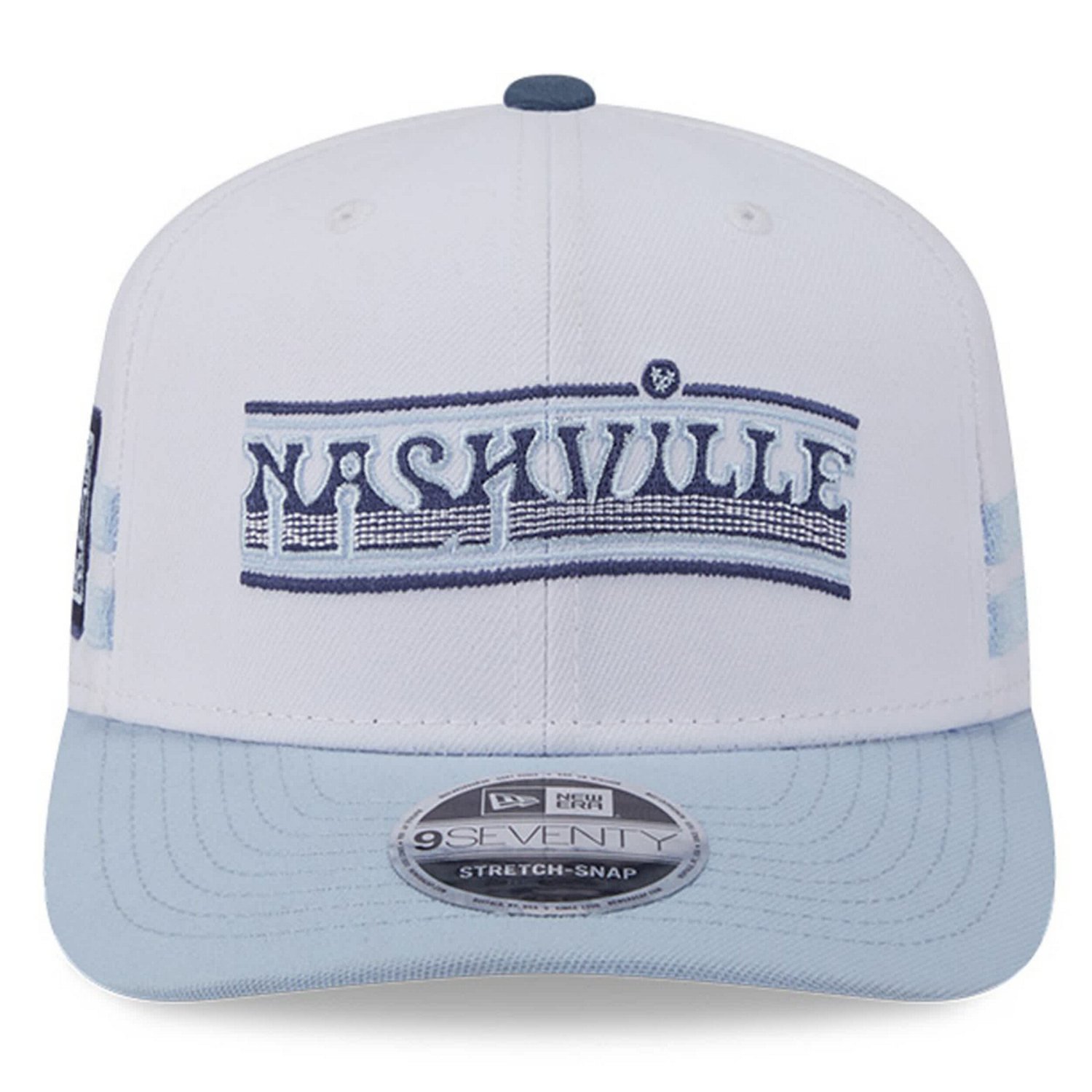 New Era Light Blue Nashville SC 2025 Third 9SEVENTY Stretch-Snap Hat - view number 2