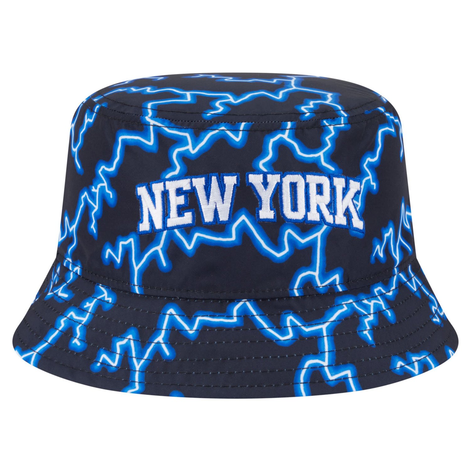 New Era Light Blue New York Knicks Summer Sun and Storm Reversible Bucket Hat - view number 2