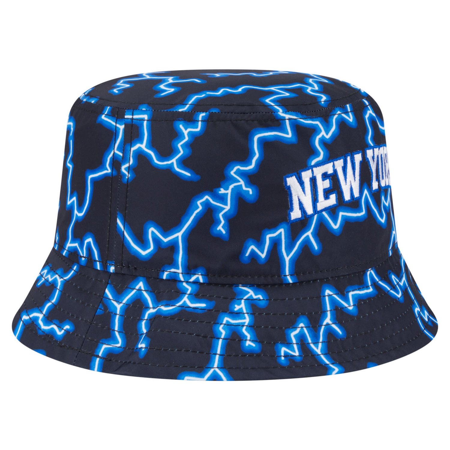 New Era Light Blue New York Knicks Summer Sun and Storm Reversible Bucket Hat - view number 3