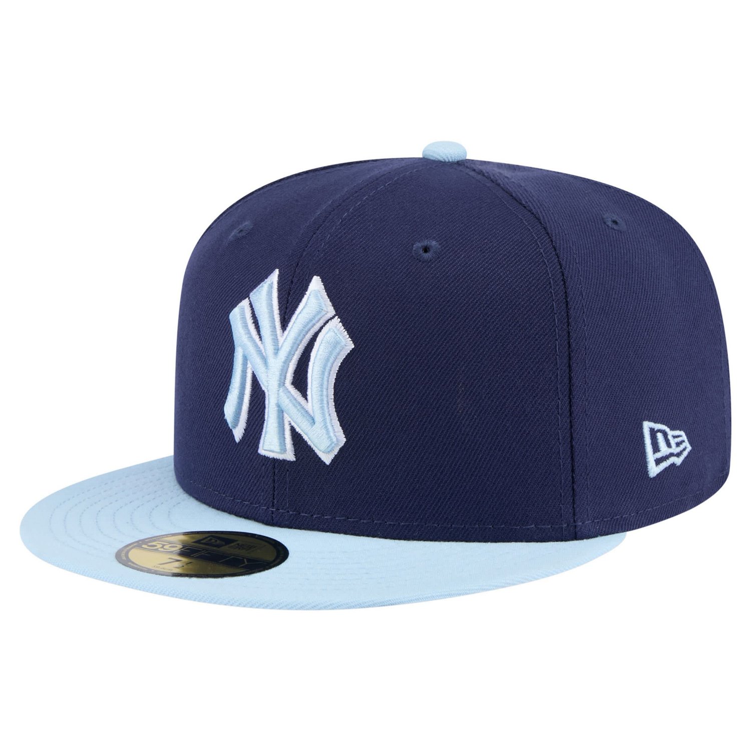 New Era Light Blue New York Yankees Color Pack 2-Tone 59FIFTY Fitted Hat - view number 1