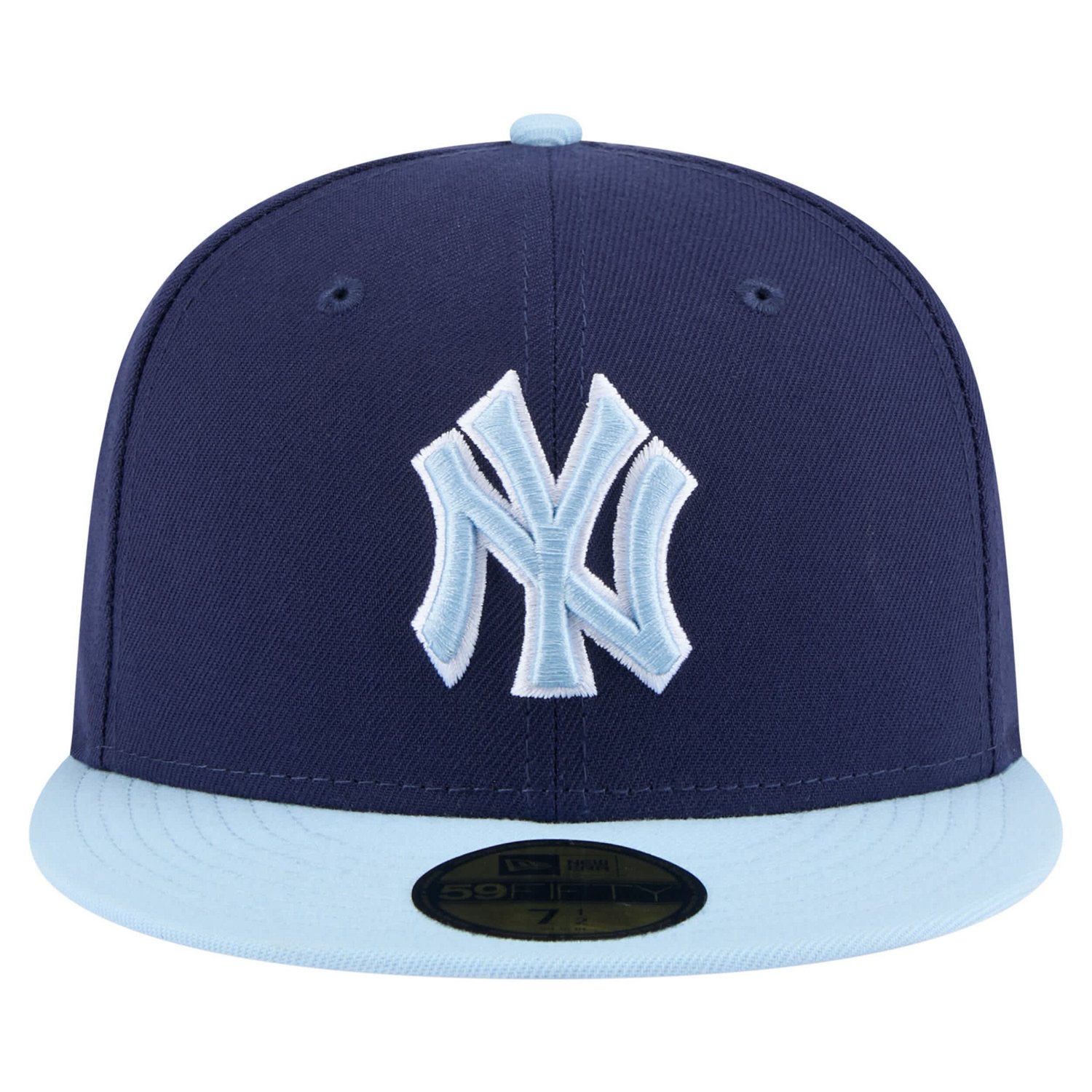 New Era Light Blue New York Yankees Color Pack 2-Tone 59FIFTY Fitted Hat - view number 2