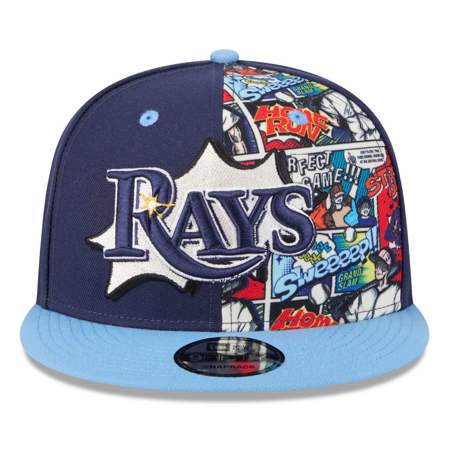 New Era Light Blue Tampa Bay Rays 2025 MLB Diamond Hero Edition 9FIFTY Snapback Hat - view number 2