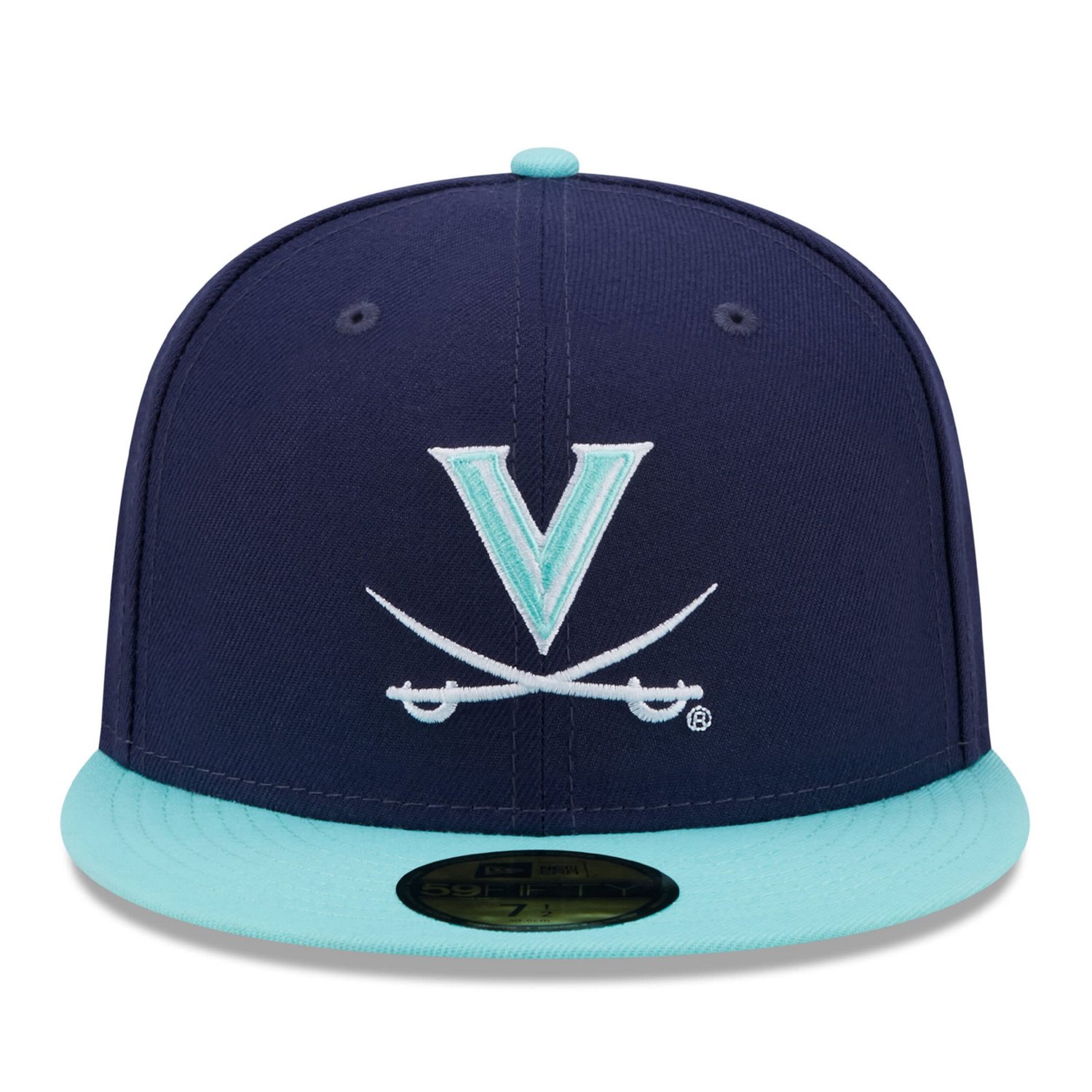 New Era /Light Blue Virginia Cavaliers 59FIFTY Fitted Hat - view number 2