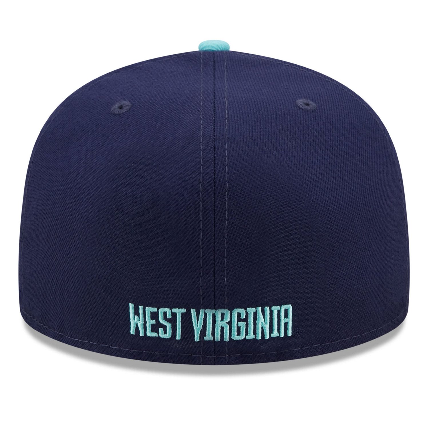 New Era /Light Blue West Virginia Mountaineers 59FIFTY Fitted Hat - view number 4