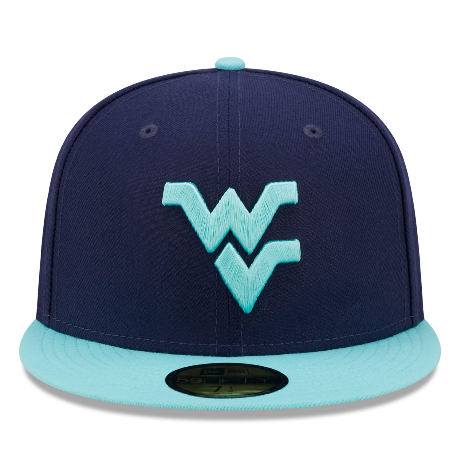 New Era /Light Blue West Virginia Mountaineers 59FIFTY Fitted Hat - view number 2