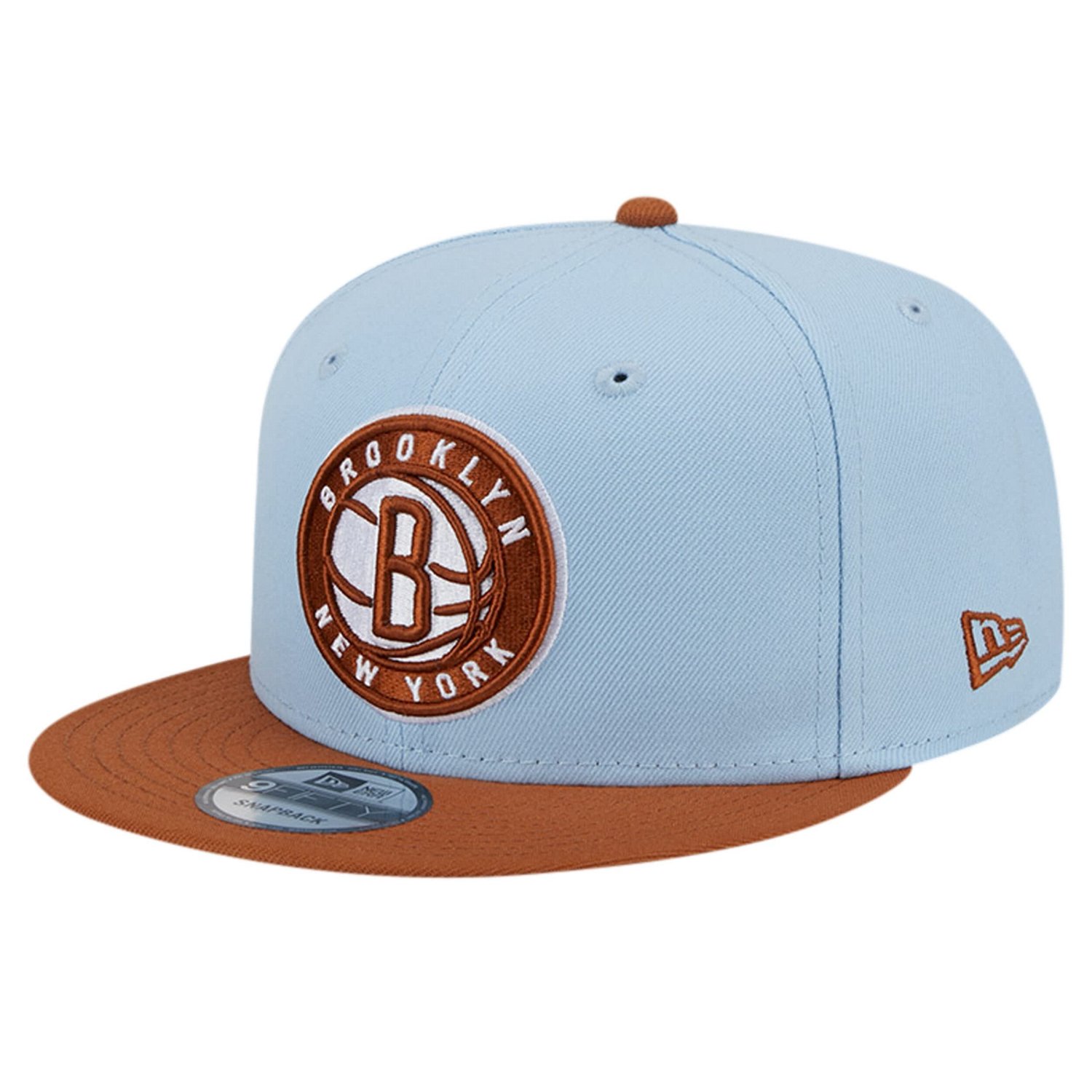 New Era Light Brown Brooklyn Nets 2-Tone Color Pack 9FIFTY Snapback Hat
