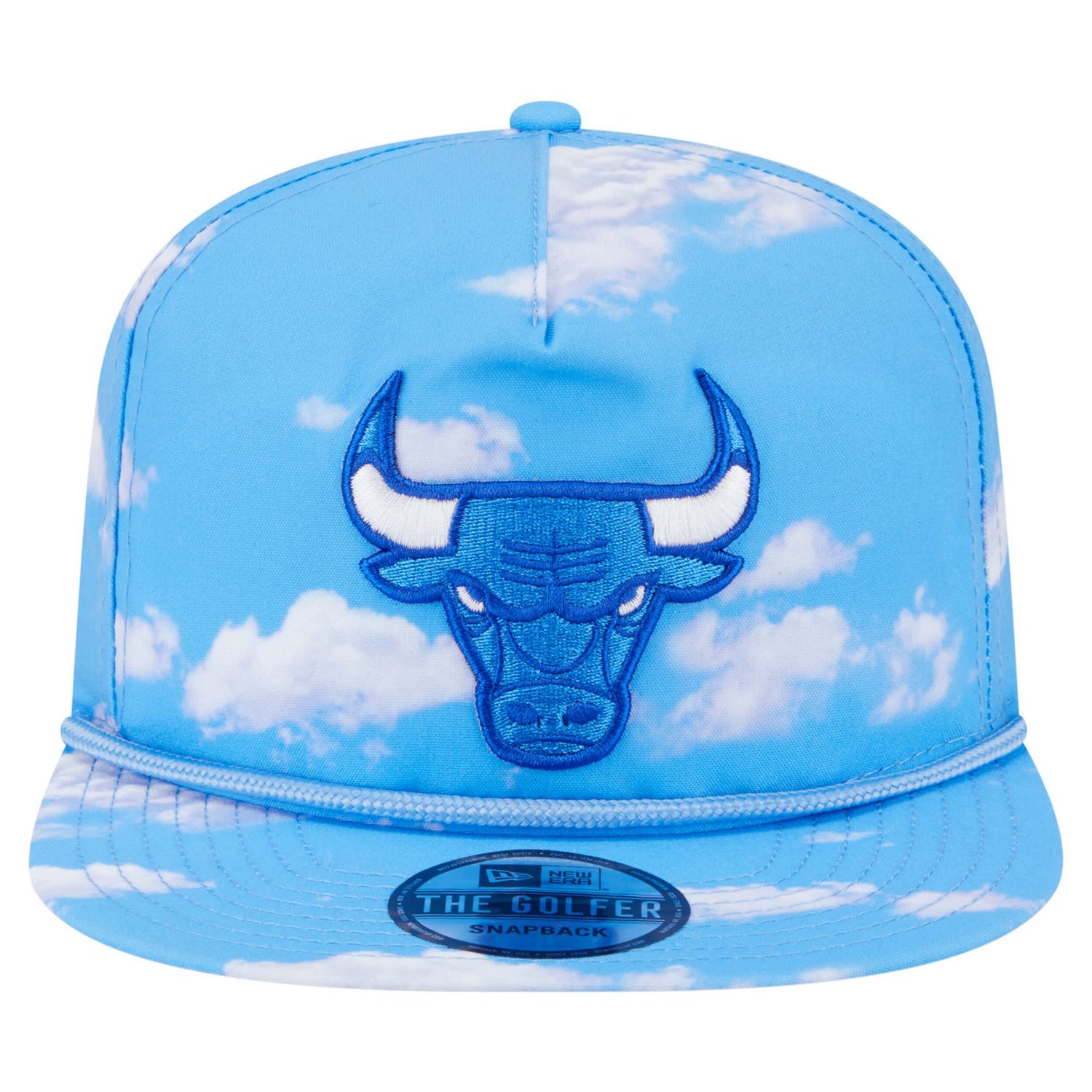 New Era Light Chicago Bulls Head in the Clouds Golfer Rope Adjustable Hat