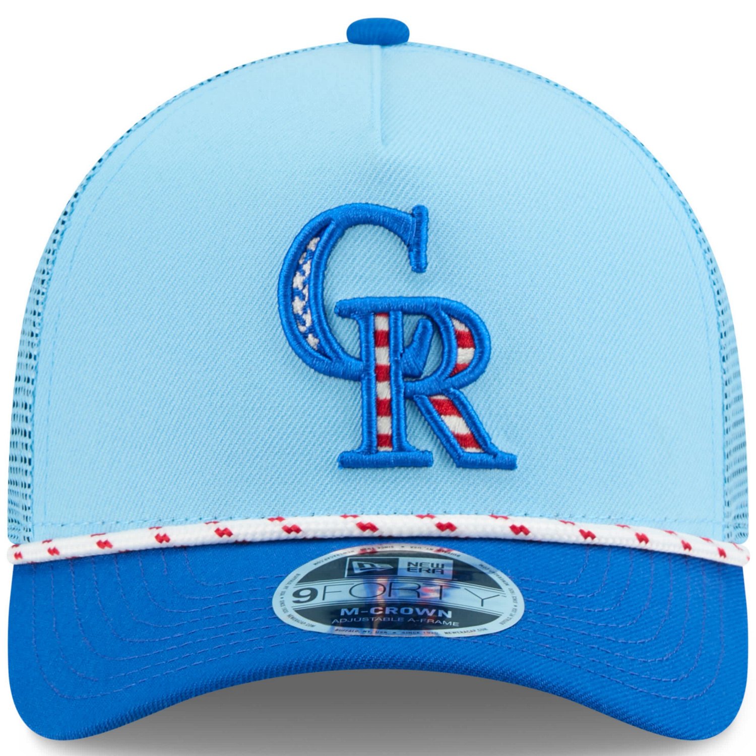 New Era Light Colorado Rockies 2025 Fourth of July 9FORTY A-Frame M-Crown Adjustable Hat - view number 2