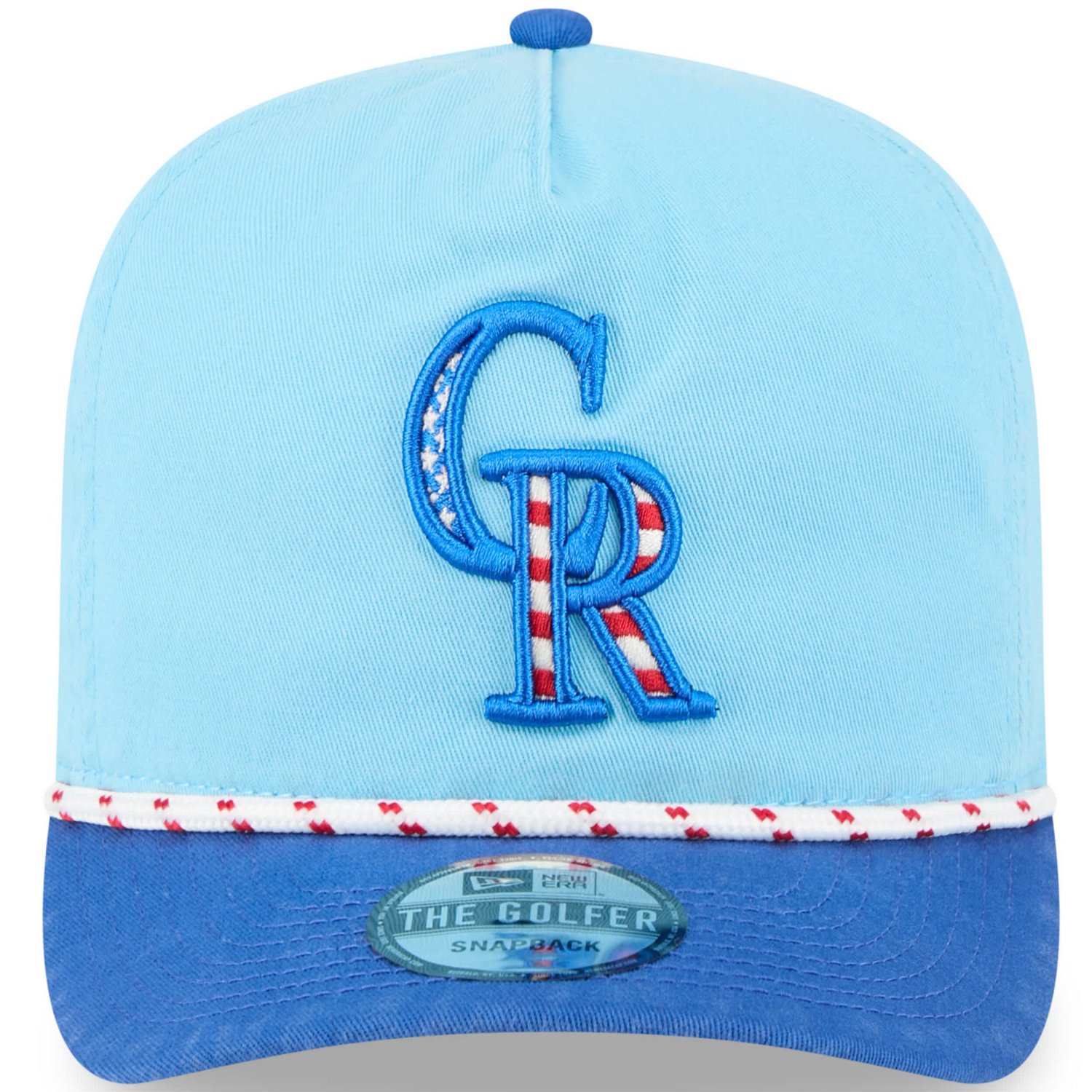 New Era Light Colorado Rockies 2025 Fourth of July Golfer Snapback Hat - view number 2