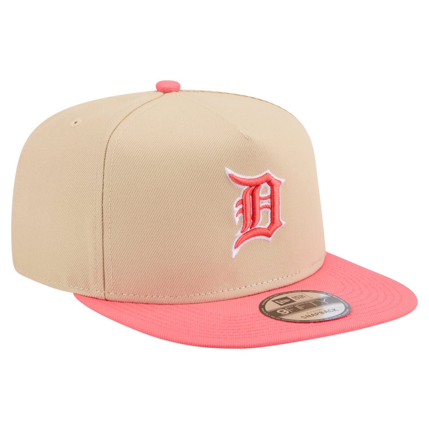 New Era Light Coral Detroit Tigers Color Pack A-Frame 9FIFTY Snapback Hat - view number 2