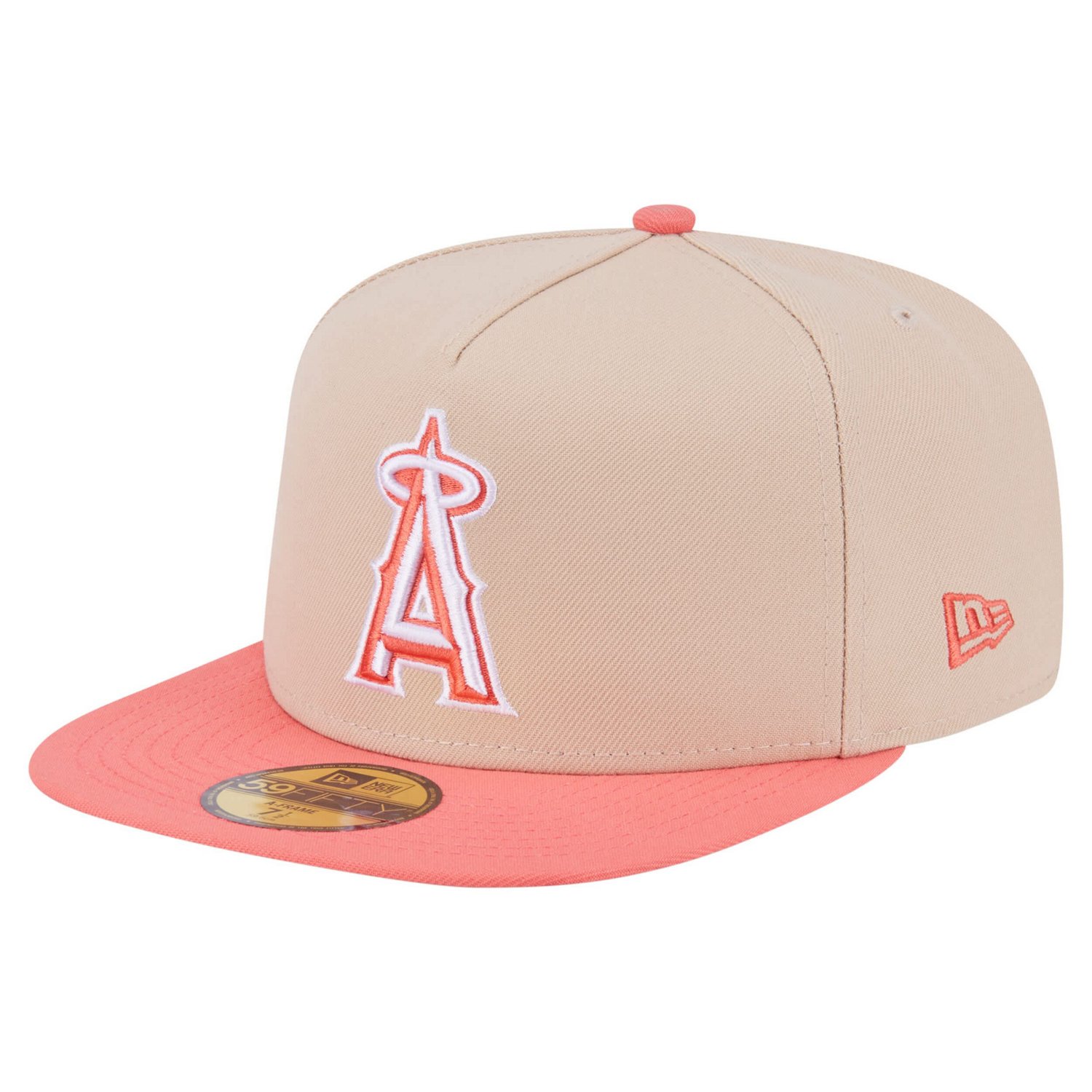 New Era Light Coral Los Angeles Angels Two-Tone Color Pack A-Frame 59FIFTY Fitted Hat