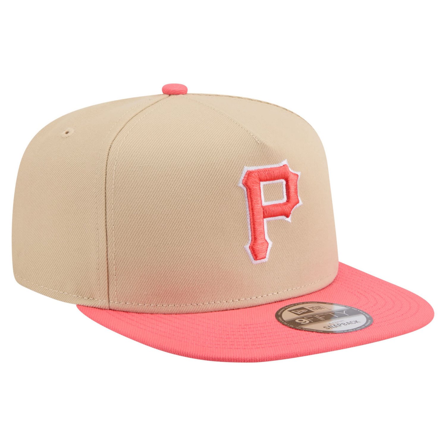 New Era Light Coral Pittsburgh Pirates Color Pack A-Frame 9FIFTY Snapback Hat - view number 3