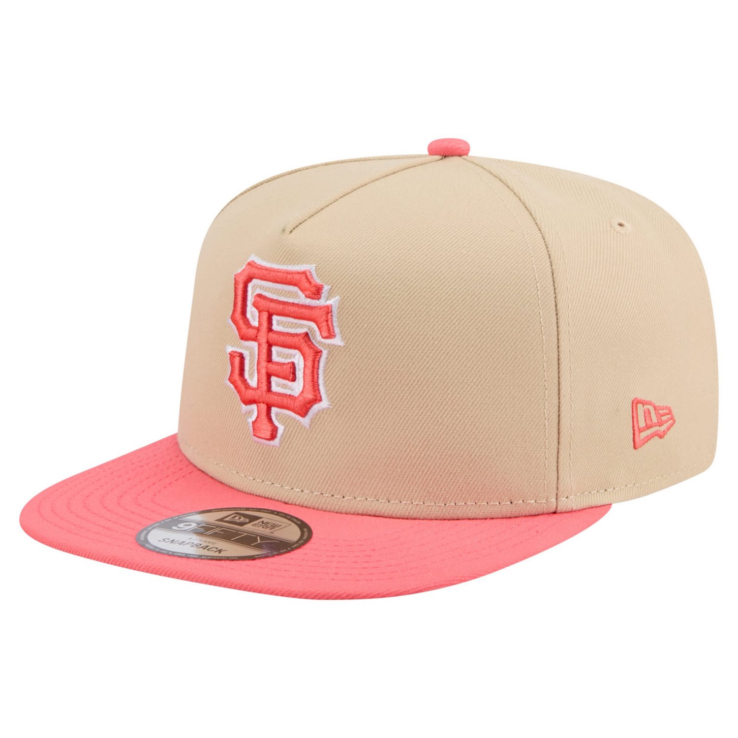New Era Light Coral San Francisco Giants Color Pack A-Frame 9FIFTY Snapback Hat - view number 1