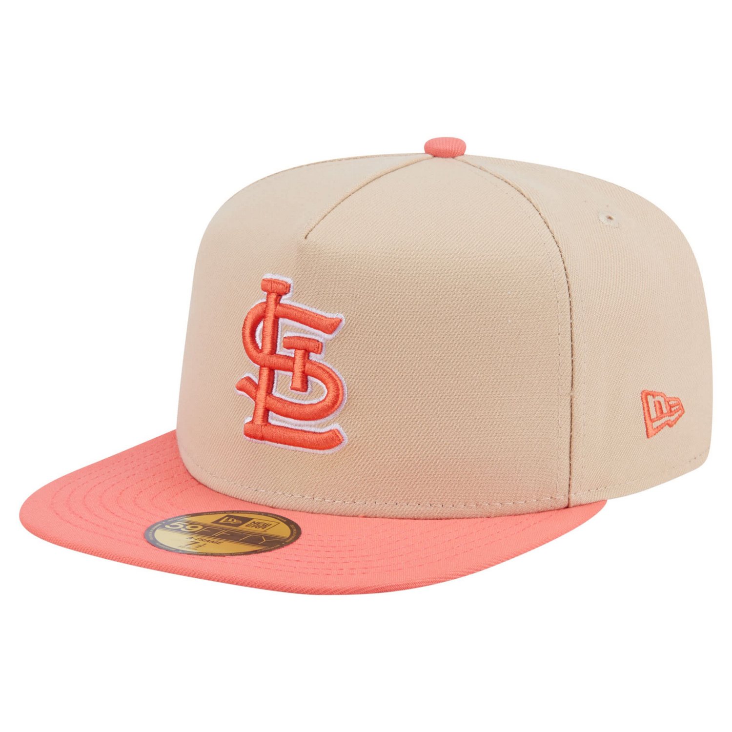 New Era Light Coral St Louis Cardinals Two-Tone Color Pack A-Frame 59FIFTY Fitted Hat