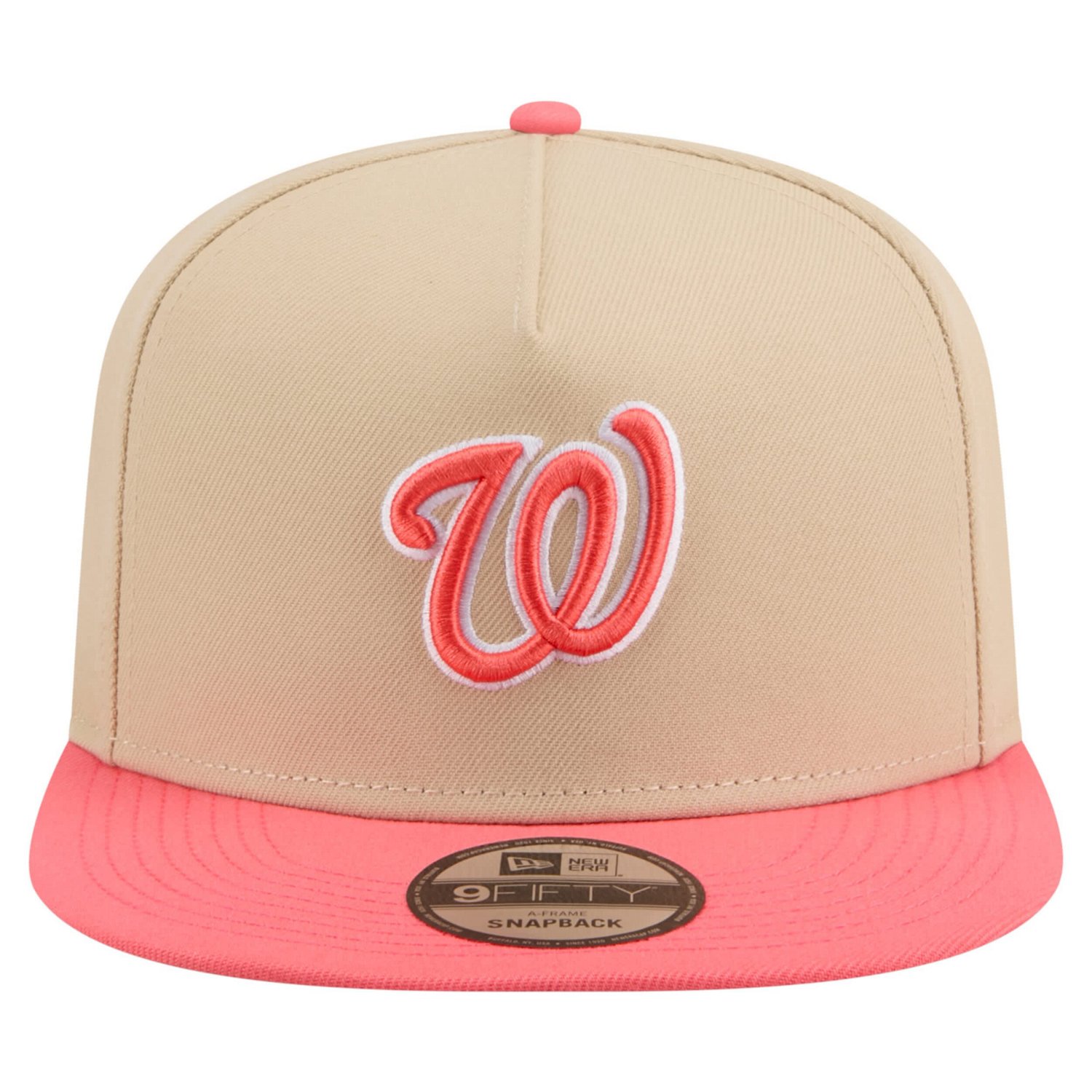 New Era Light Coral Washington Nationals Color Pack A-Frame 9FIFTY Snapback Hat - view number 2