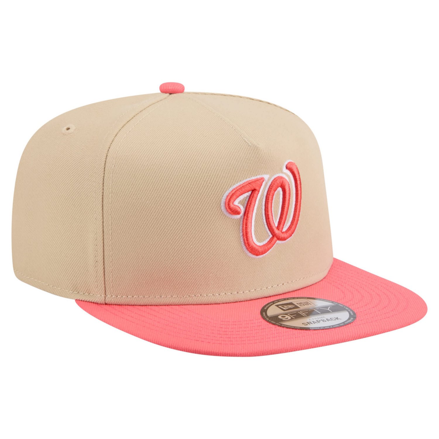 New Era Light Coral Washington Nationals Color Pack A-Frame 9FIFTY Snapback Hat - view number 3