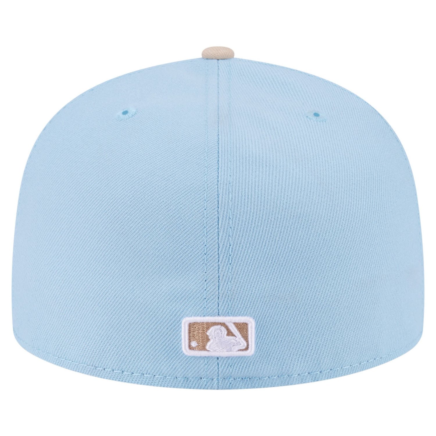 New Era Light Cream Los Angeles Dodgers Two-Tone Color Pack A-Frame 59FIFTY Fitted Hat - view number 4