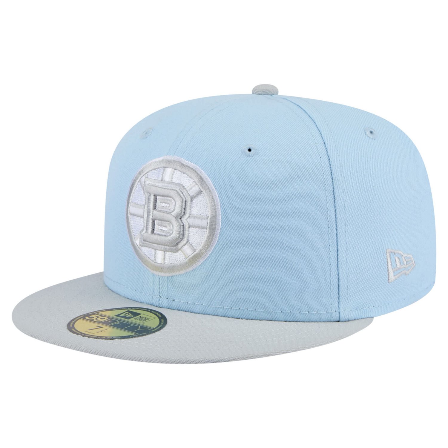 New Era Light Gray Boston Bruins Color Pack Two-Tone 59FIFTY Fitted Hat
