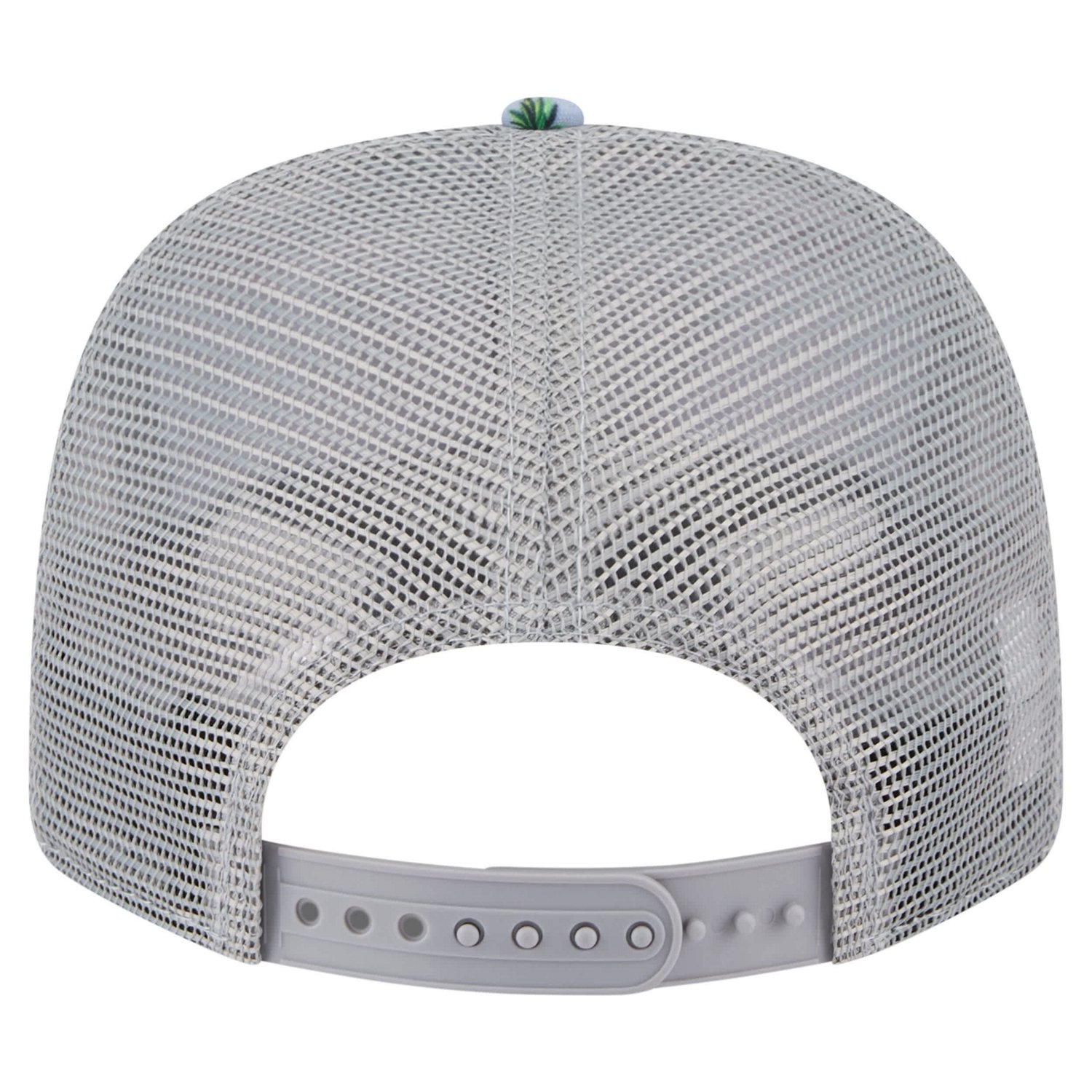 New Era Light Gray Miami Heat Adventure Aloha Pattern 9SEVENTY Stretch-Snap Hat - view number 4