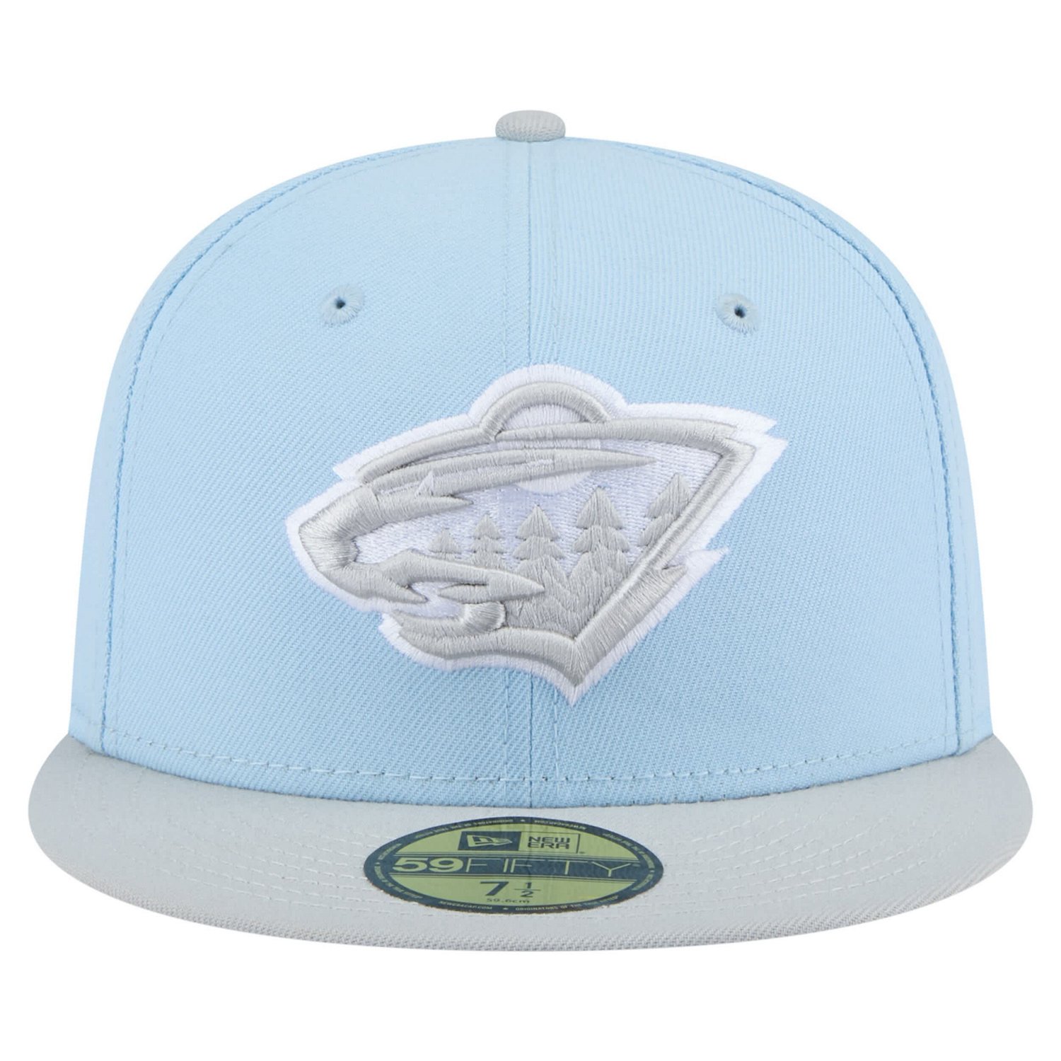 New Era Light Gray Minnesota Wild Color Pack Two-Tone 59FIFTY Fitted Hat                                                         - view number 2