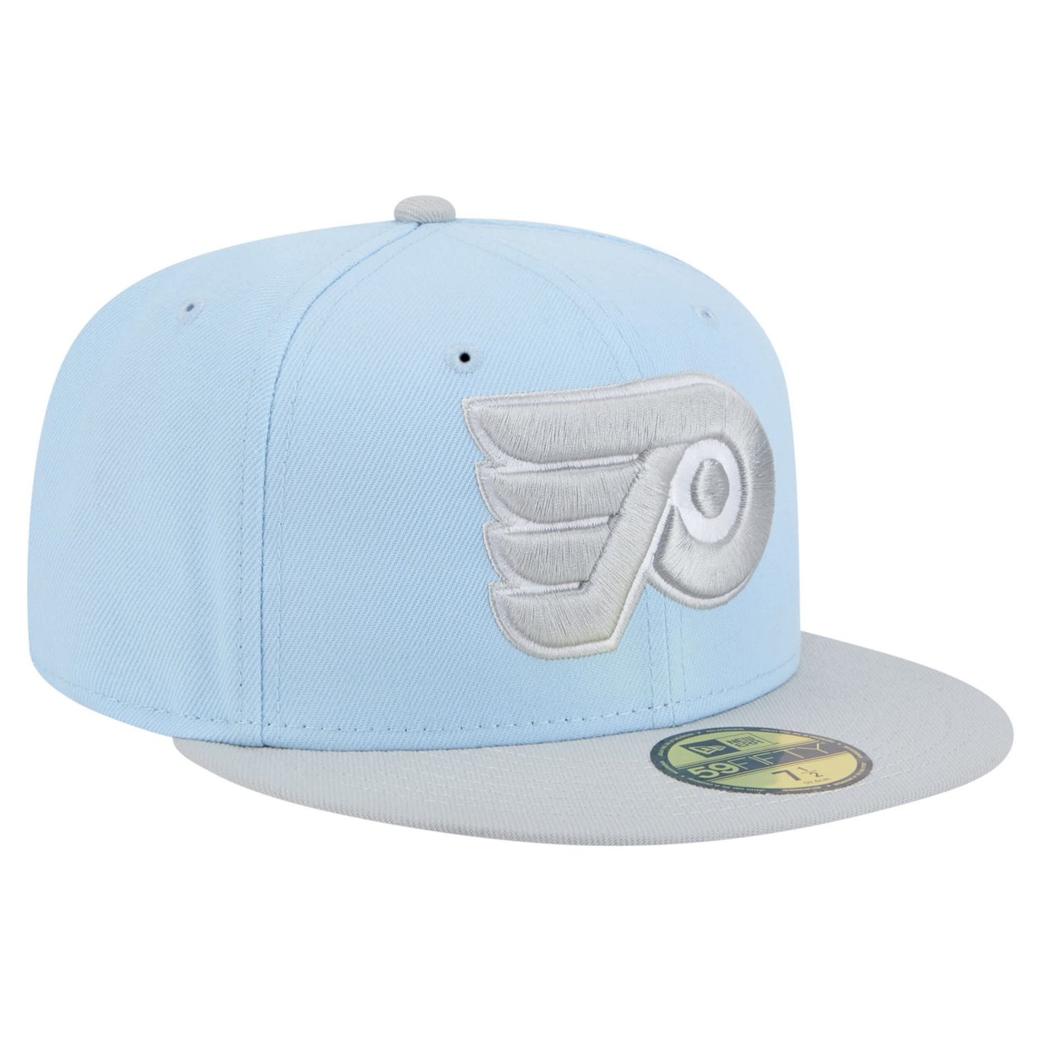 New Era Light Gray Philadelphia Flyers Color Pack Two-Tone 59FIFTY Fitted Hat                                                    - view number 3