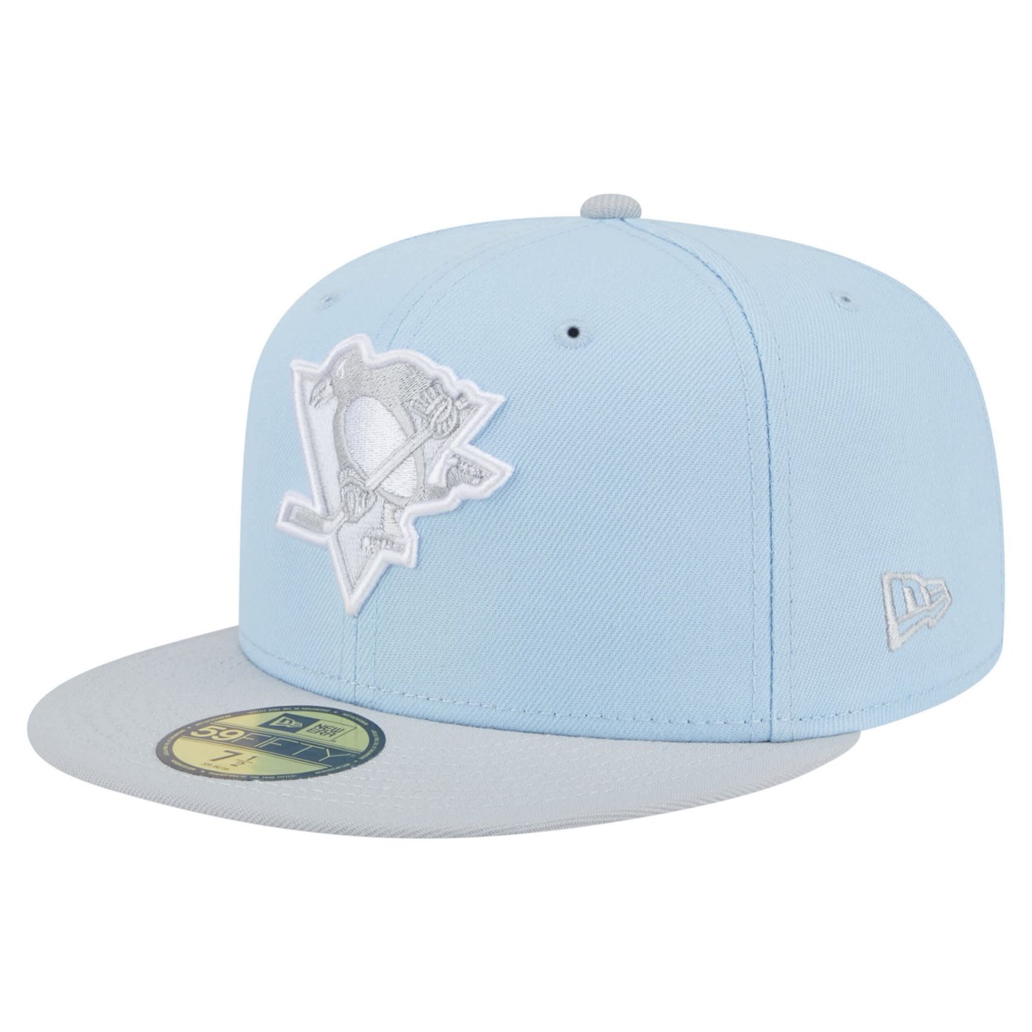 New Era Light Gray Pittsburgh Penguins Color Pack Two-Tone 59FIFTY Fitted Hat