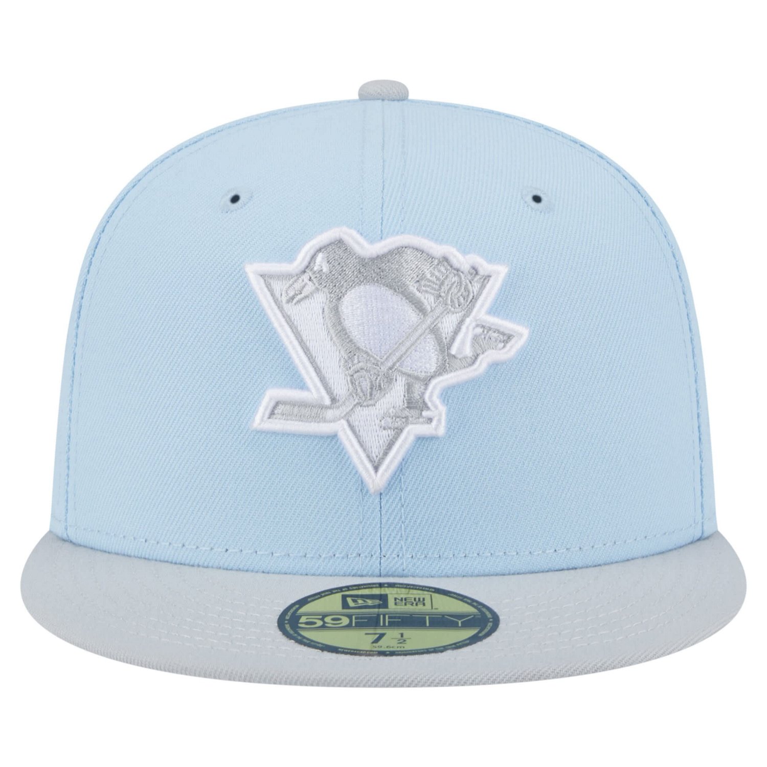 New Era Light Gray Pittsburgh Penguins Color Pack Two-Tone 59FIFTY Fitted Hat                                                    - view number 2
