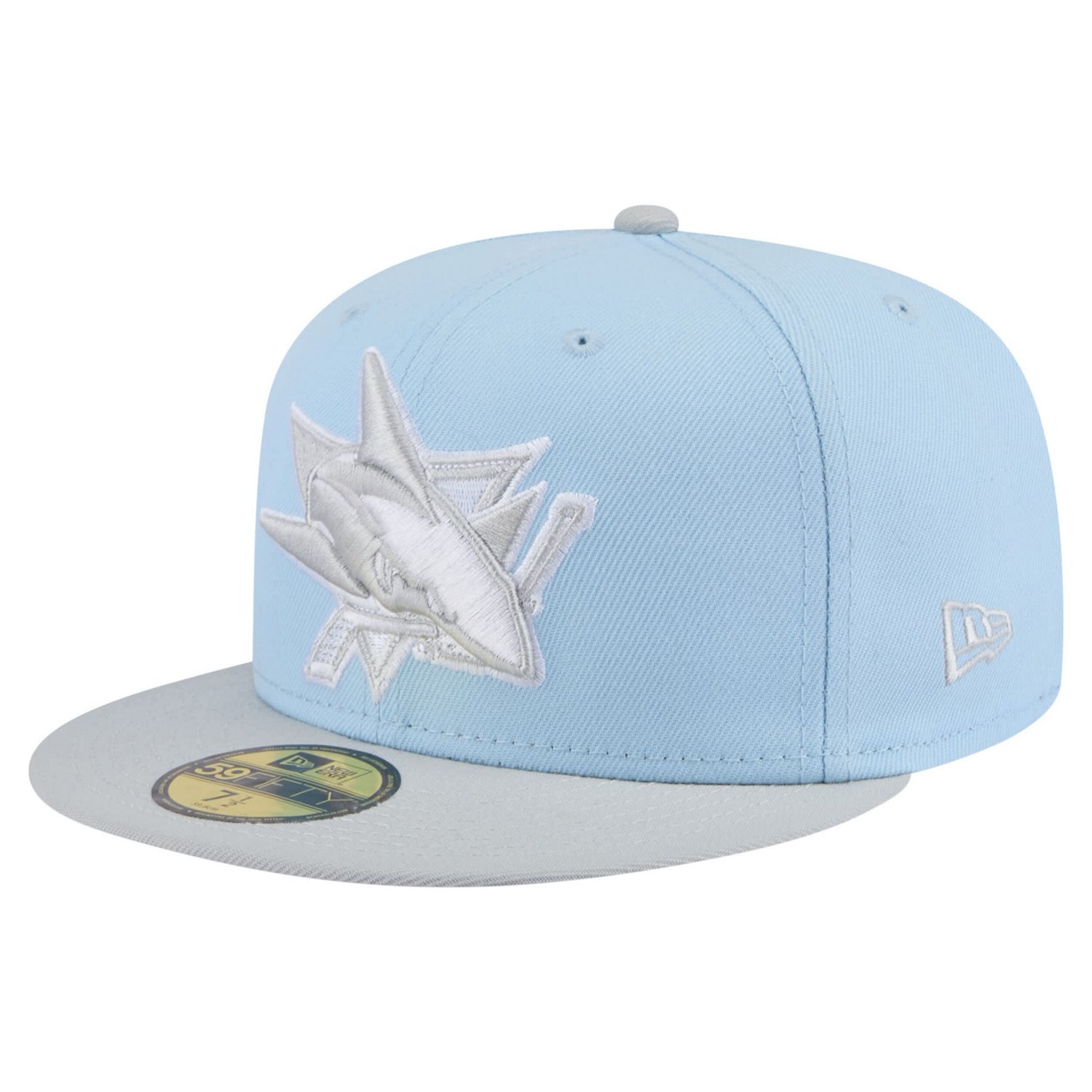 New Era Light Gray San Jose Sharks Color Pack Two-Tone 59FIFTY Fitted Hat