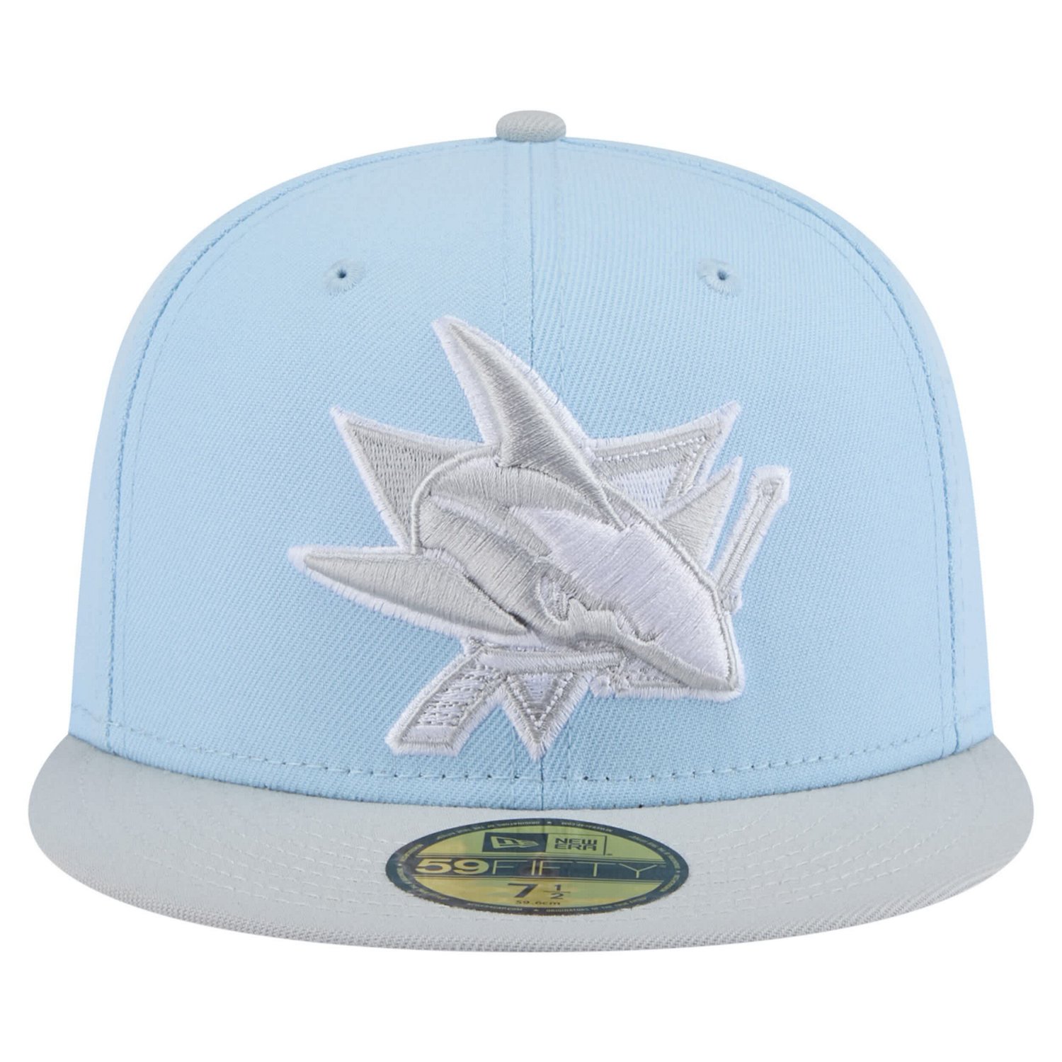 New Era Light Gray San Jose Sharks Color Pack Two-Tone 59FIFTY Fitted Hat                                                        - view number 2
