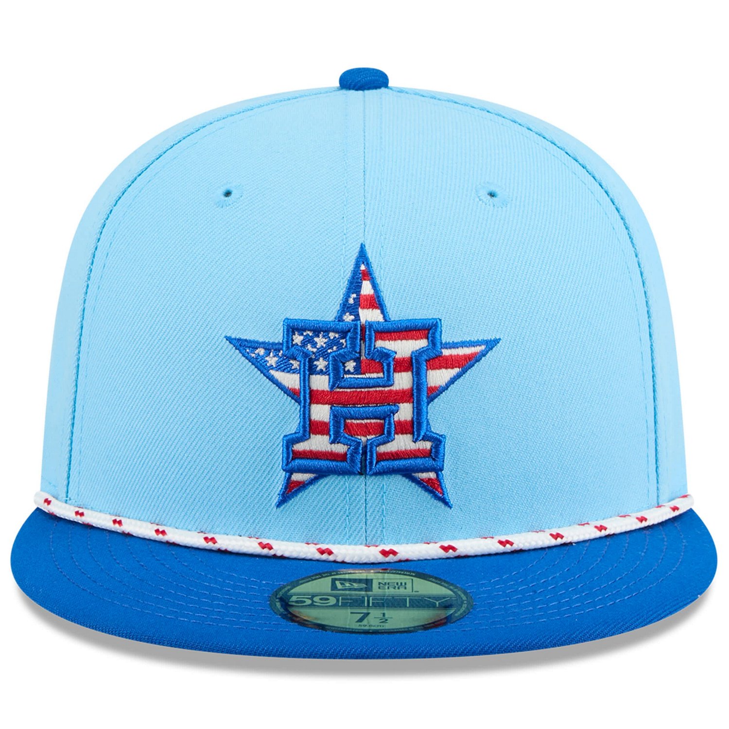 New Era Light Houston Astros 2025 Fourth of July 59FIFTY Fitted Hat - view number 2