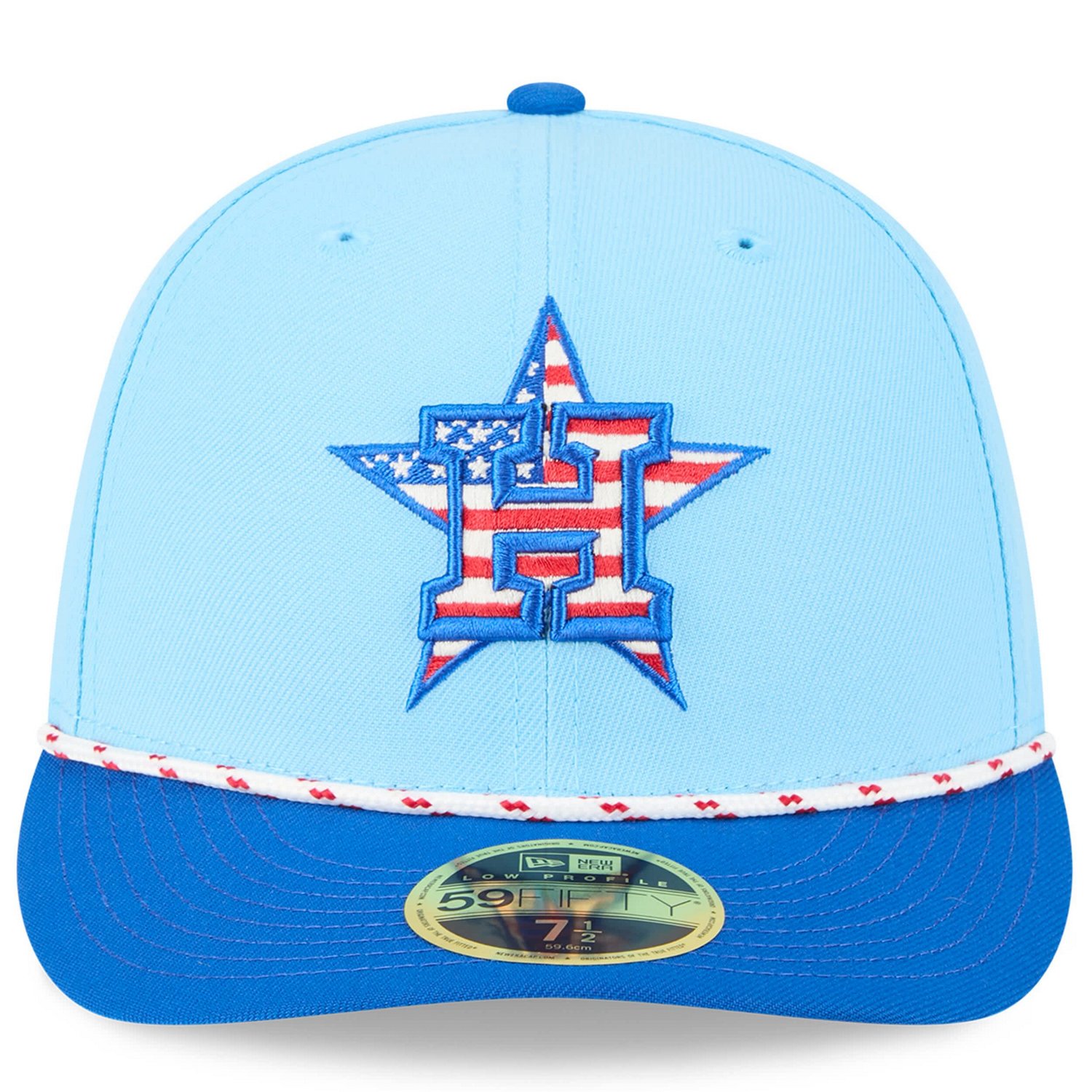 New Era Light Houston Astros 2025 Fourth of July Low Profile 59FIFTY Fitted Hat