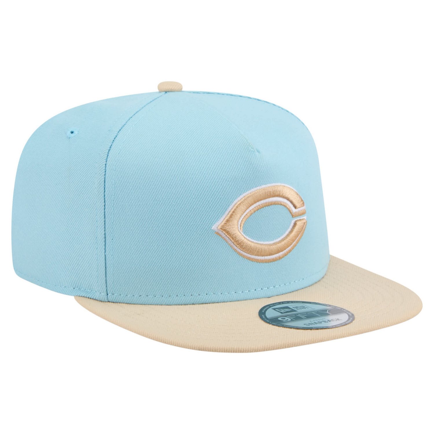 New Era Light Light Beige Cincinnati Reds Color Pack A-Frame 9FIFTY Snapback Hat - view number 3