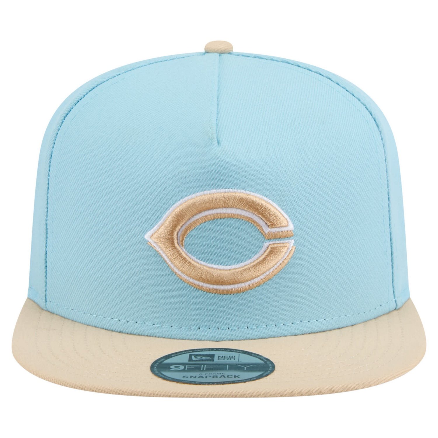 New Era Light Light Beige Cincinnati Reds Color Pack A-Frame 9FIFTY Snapback Hat - view number 2