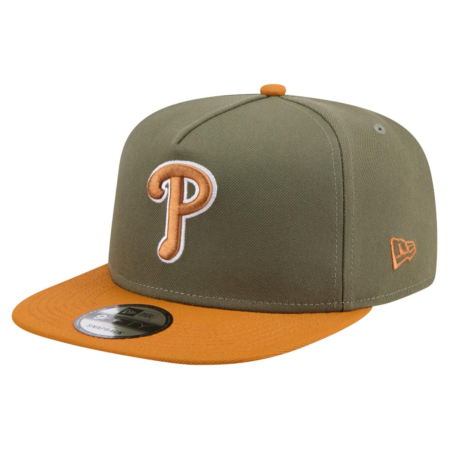New Era Brown Philadelphia Phillies Color Pack A-Frame 9FIFTY Snapback Hat - view number 1