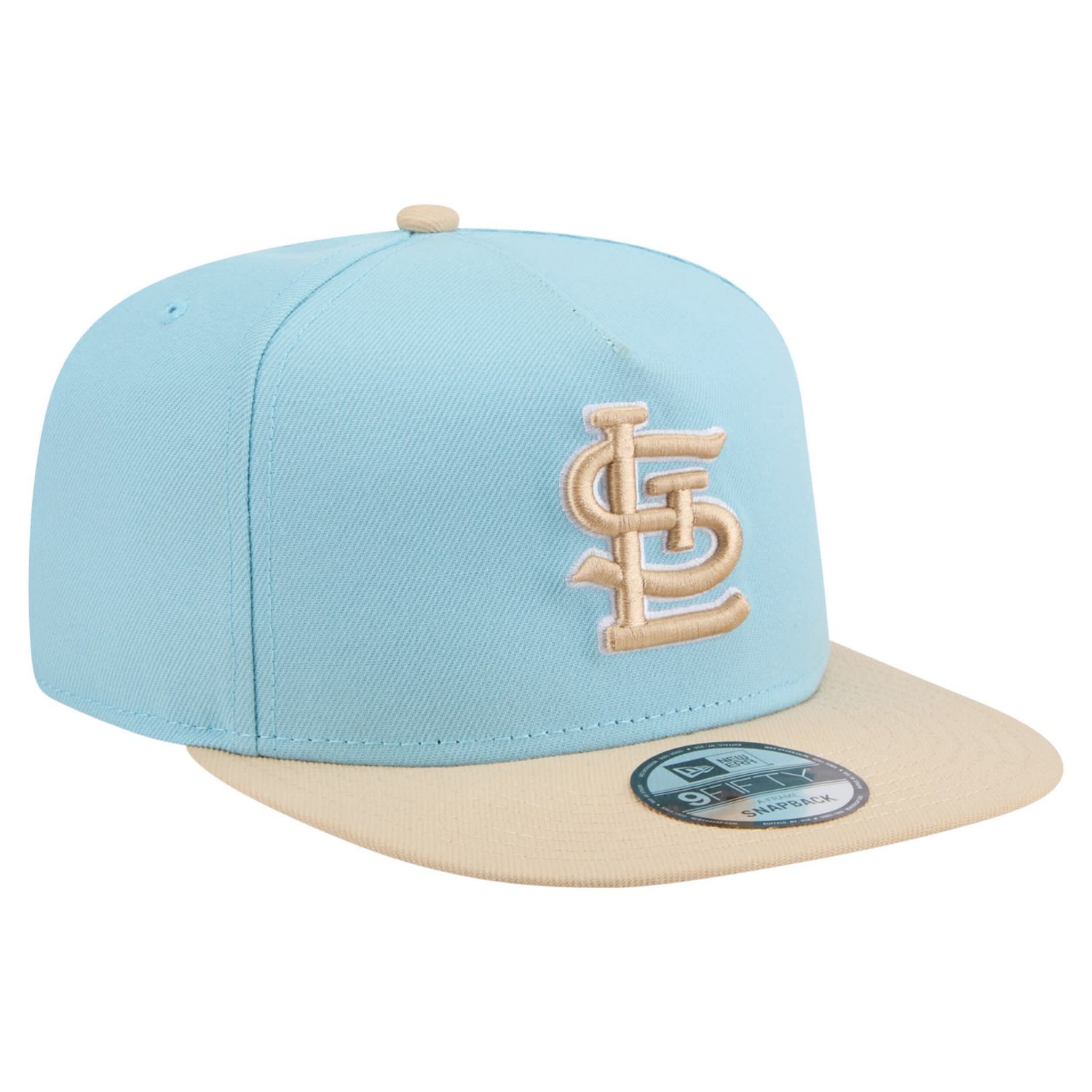 New Era Light Light Beige St Louis Cardinals Color Pack A-Frame 9FIFTY Snapback Hat - view number 3