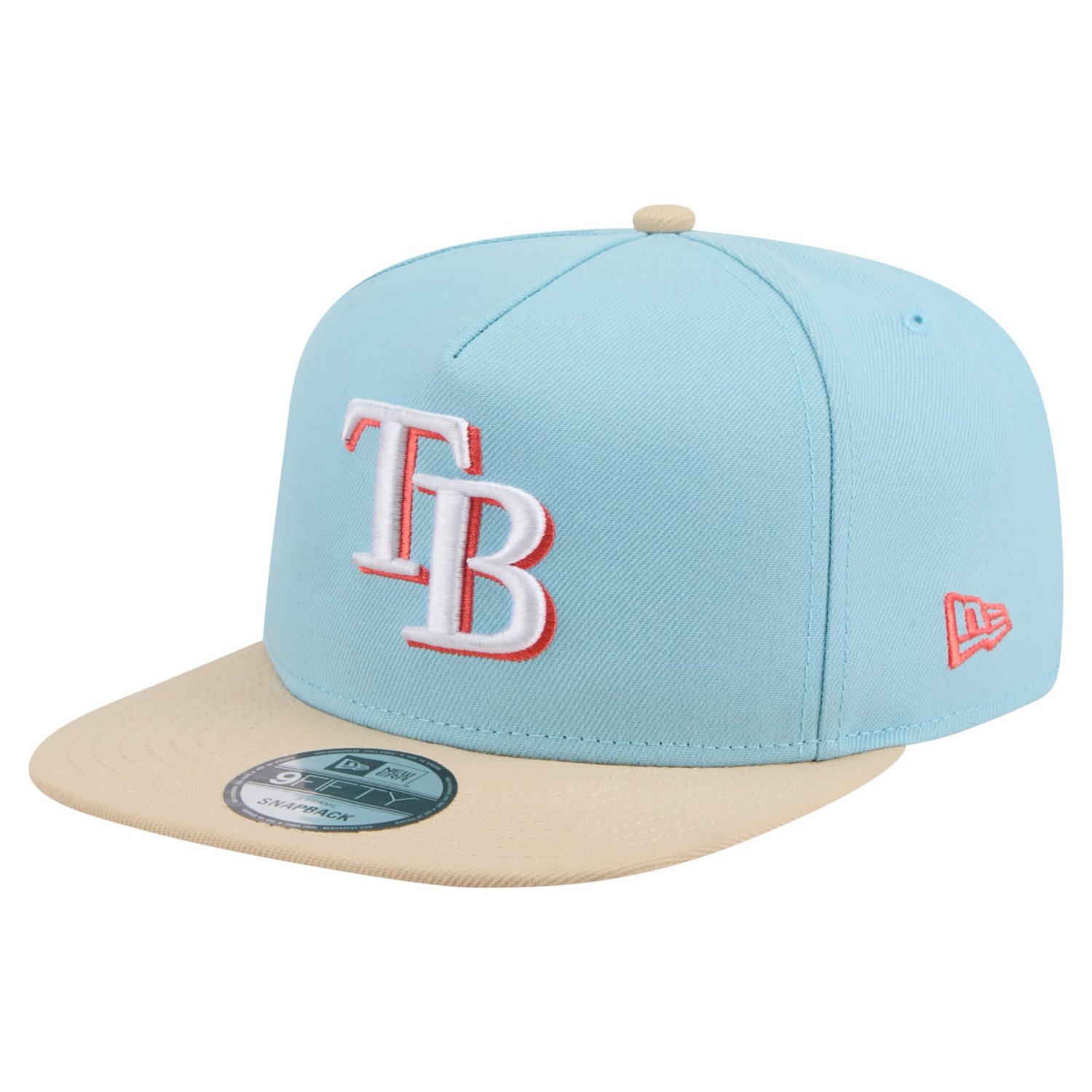 New Era Light Light Beige Tampa Bay Rays Color Pack A-Frame 9FIFTY Snapback Hat
